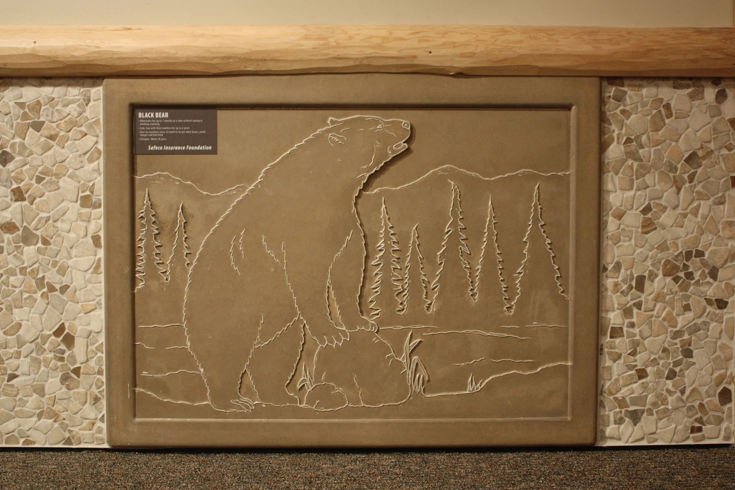 The Lodge - Animal Panel - Black Bear