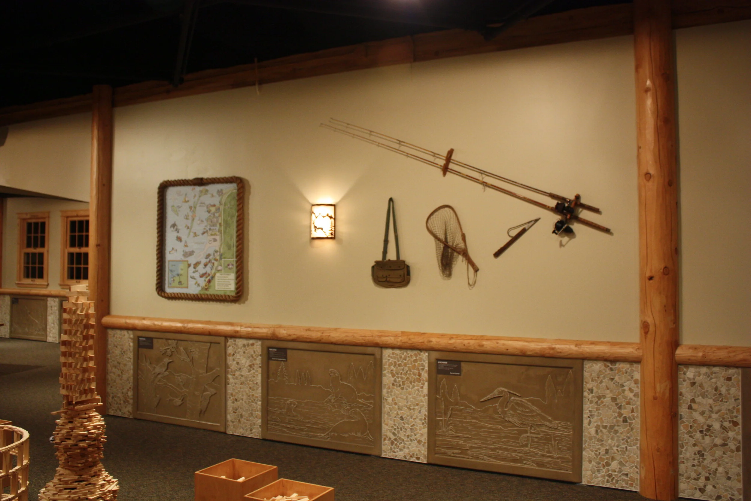 The Lodge - Fishing Wall