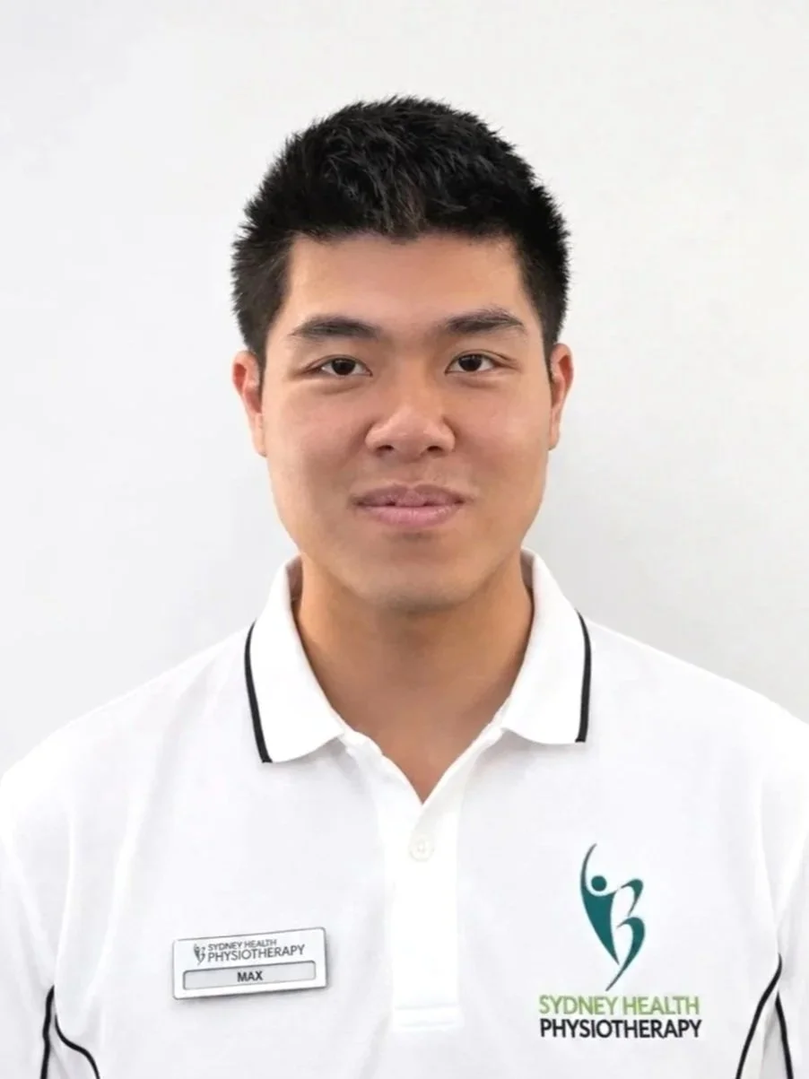 Asian male black hair and white polo uniform