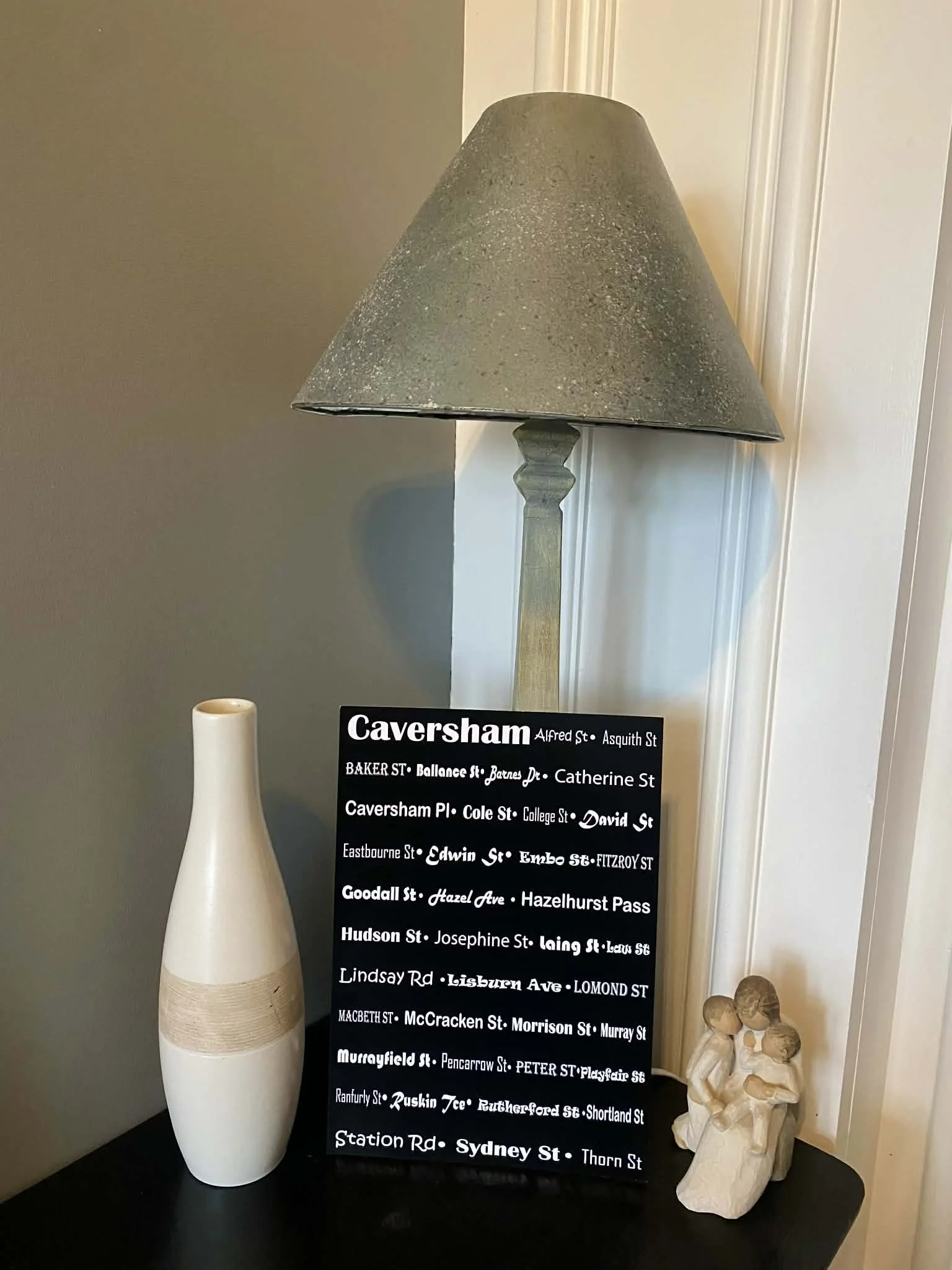 Caversham Black A4 streets print