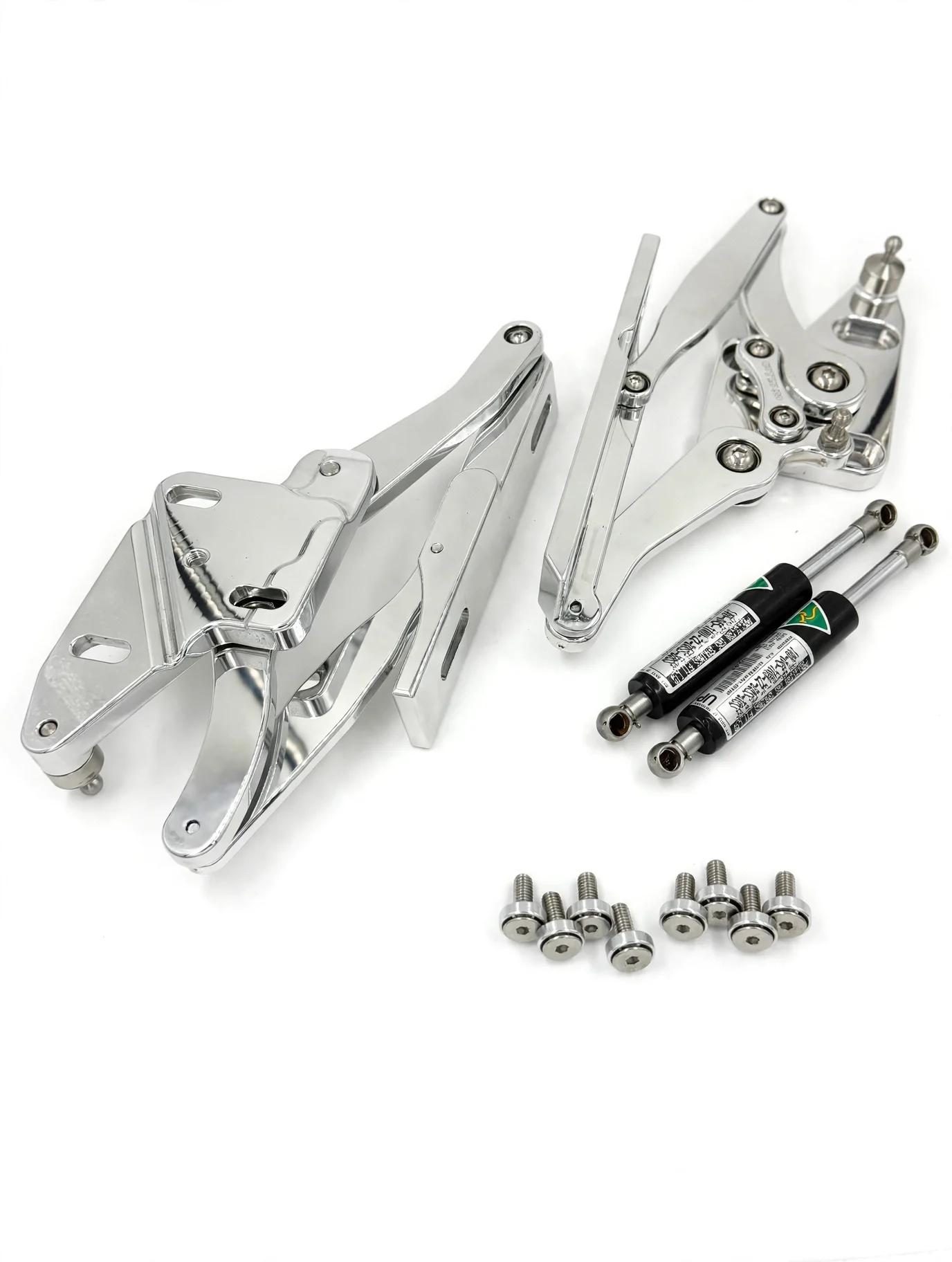 XA XB XC ZF ZG ZH Ford Falcon , Polished Billet Bonnet Hinge Kit & Gas Struts