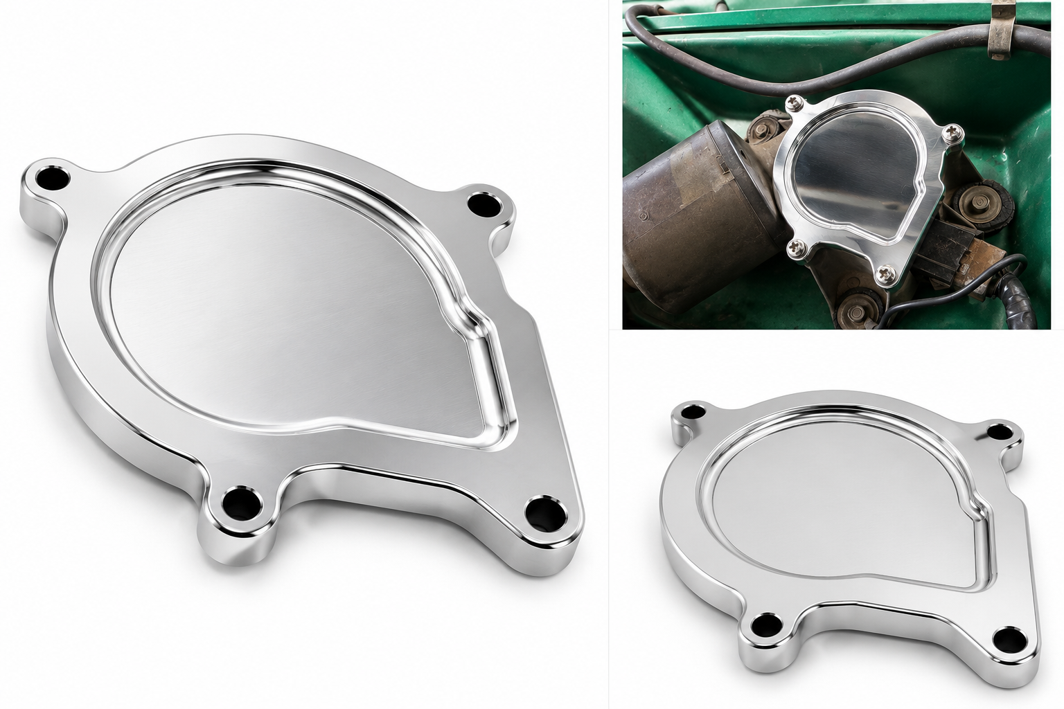 XC Falcon Billet wiper cover ,polished