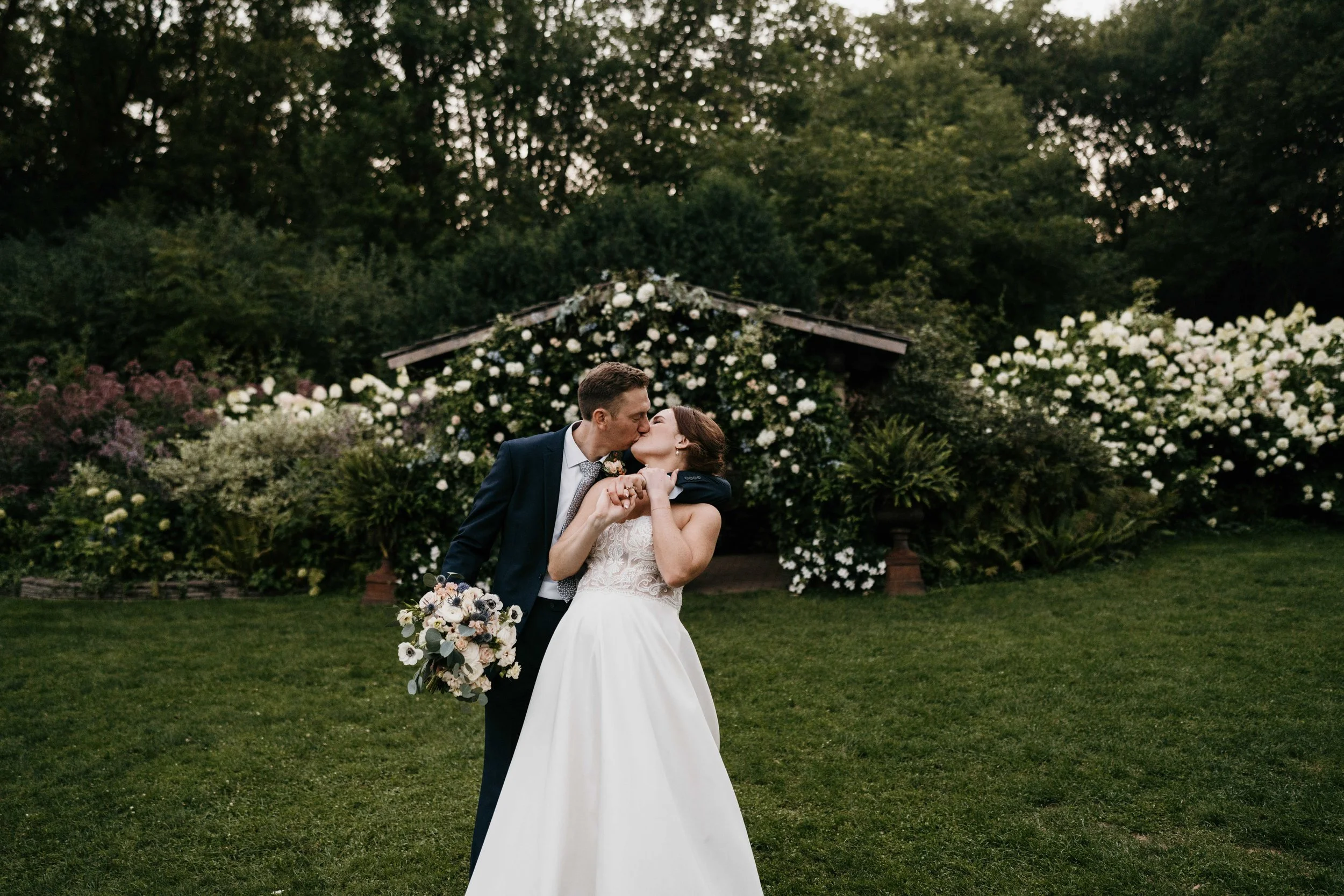 An August Wedding at Camrose Hill Flower Farm.