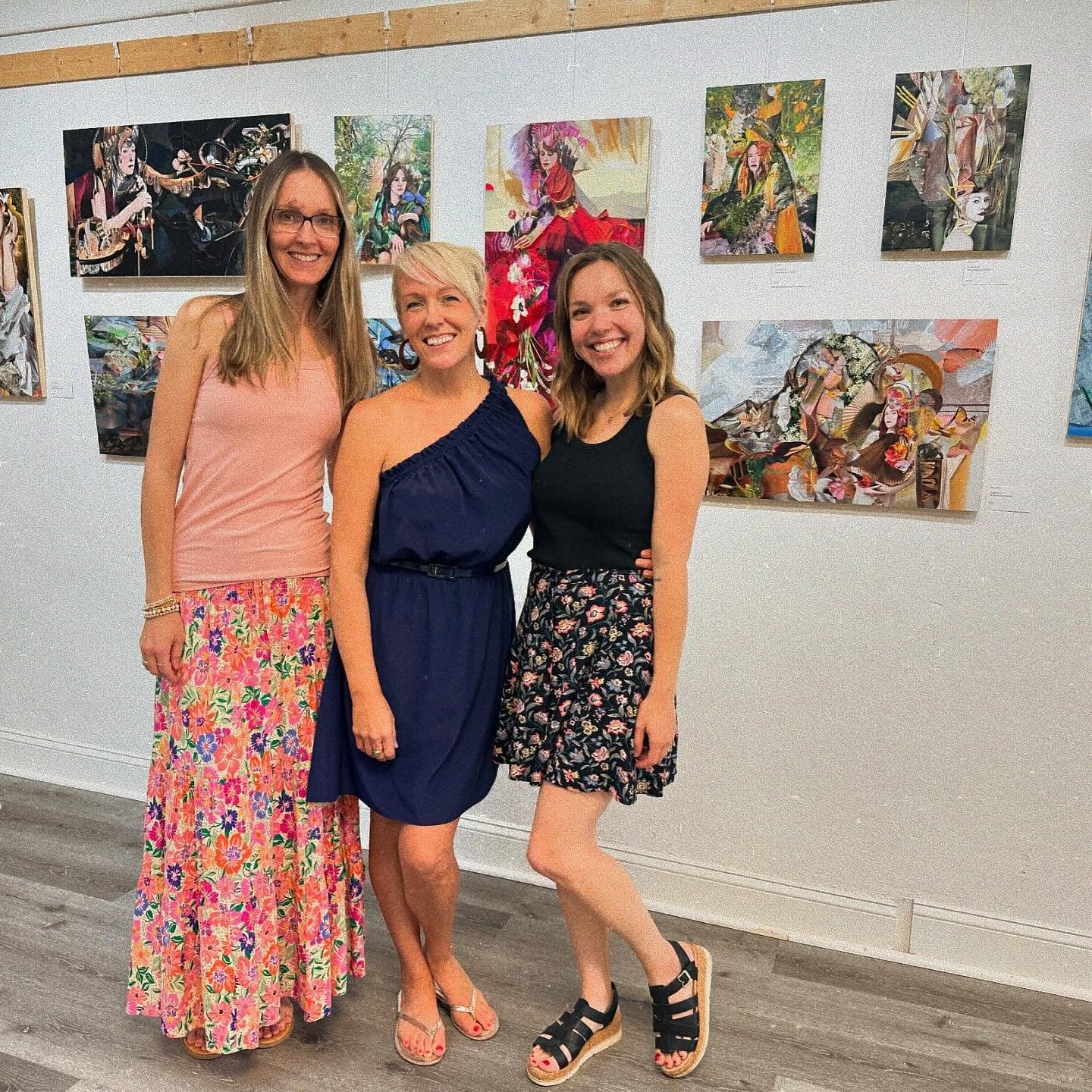 A BIG thank you to the friends who came out to support us and the opening of @fainyvette&rsquo;s gorgeous show on Friday! 💖 It was bittersweet knowing it would be the last event in the shop, but we loved having it full of good people enjoying art. A