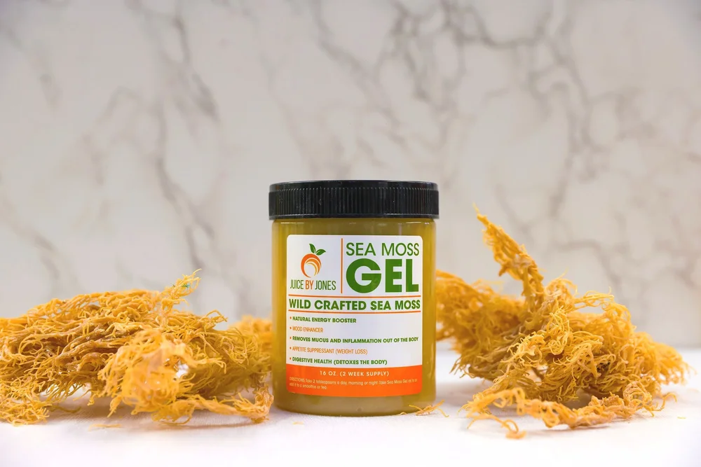Wild-crafted Jamaican sea moss gel jar