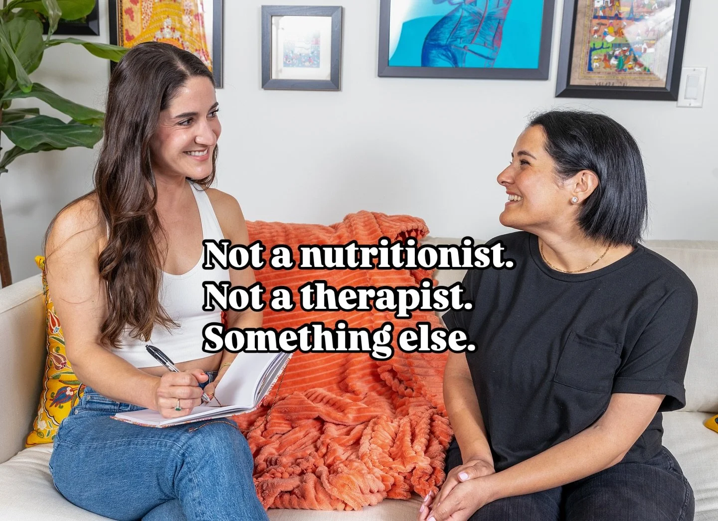 Maybe you&rsquo;ve worked with a nutritionist before. Or maybe therapy has helped you process a lot emotionally.

But when it comes to actually integrating the things you talk about into your daily routine &mdash; sometimes it can feel like something
