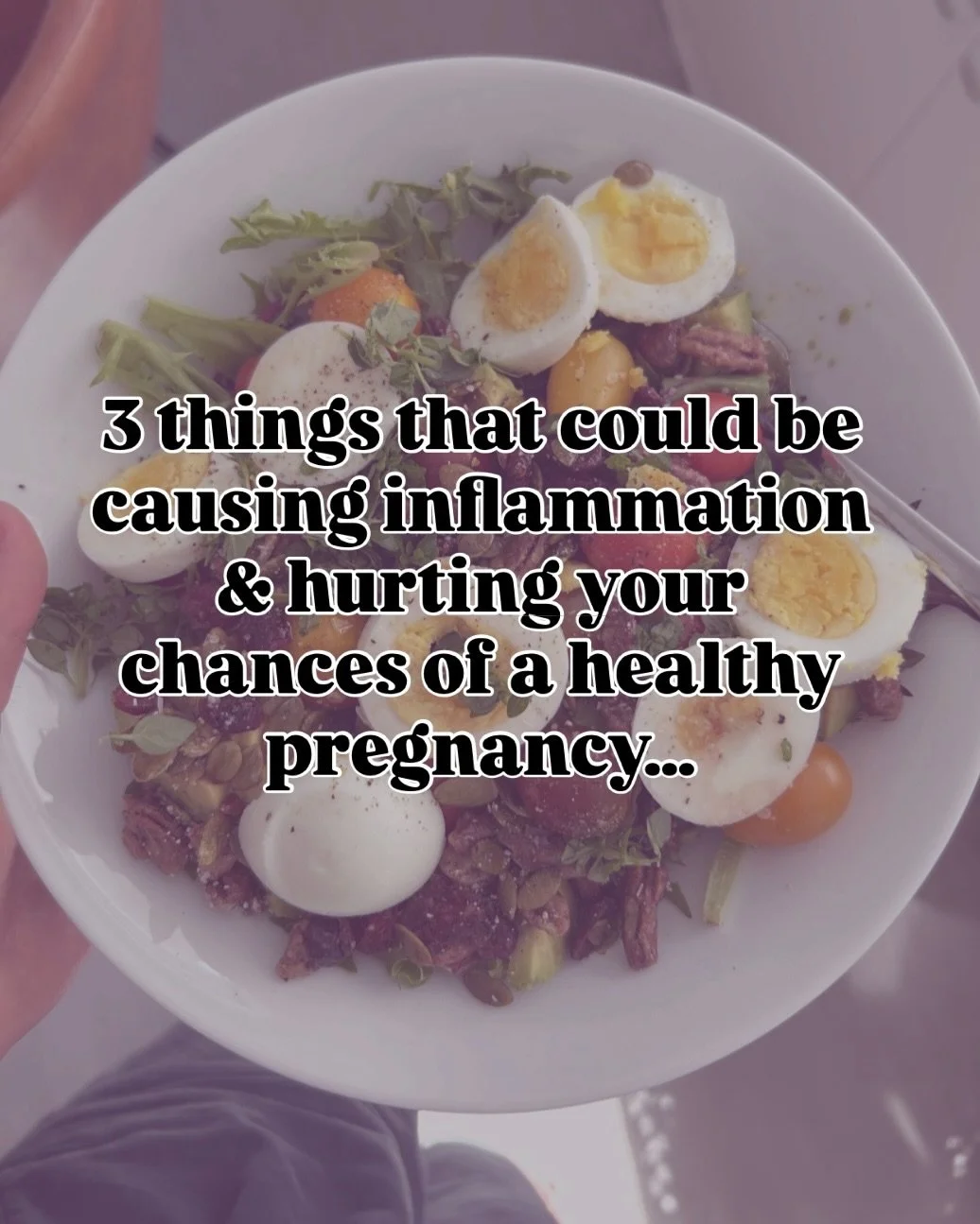 That soda stat blew my mind 🤯

If you&rsquo;ve been TTC for a while, inflammation might be part of the problem. It&rsquo;s also worth paying attention to if you&rsquo;re doing IVF. 

Start with small changes:

What&rsquo;s ONE tweak from this list y