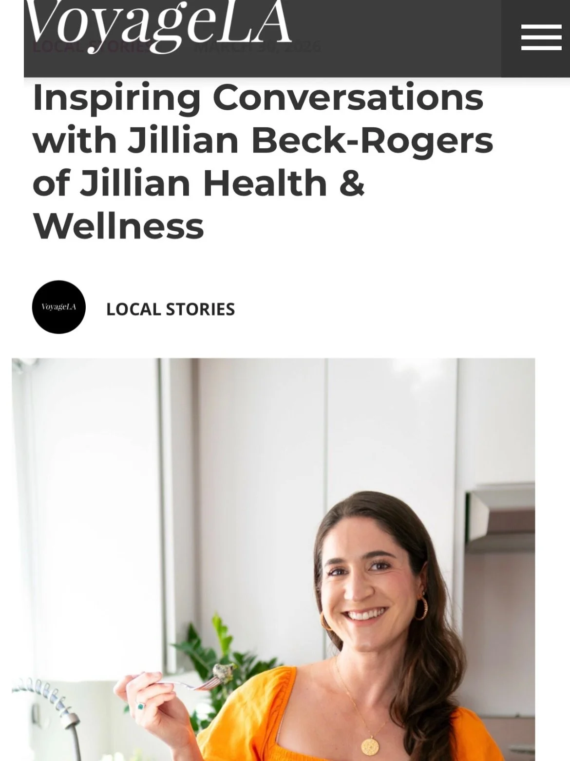 I&rsquo;ve said it before and I&rsquo;ll say it again&hellip;&ldquo;just take a prenatal&rdquo; is not a fertility plan. 

And now I got to say it in print! 

I was recently featured in @voyagelamag and they asked me to talk about how I got into doin