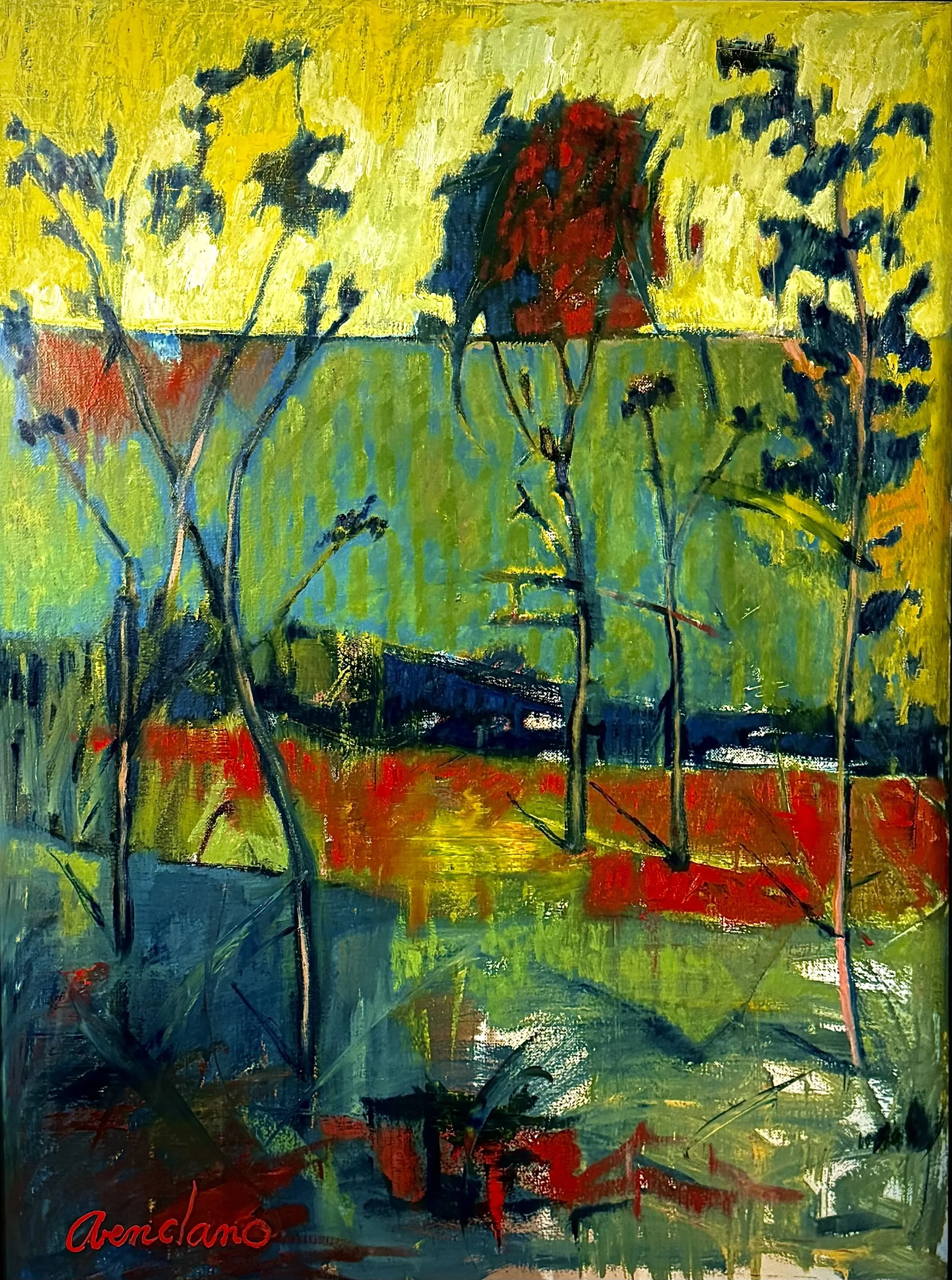 N283b Aix II 40 x 30 Oil on Canvas $5700 On display at Occidental Gallery  $5900
