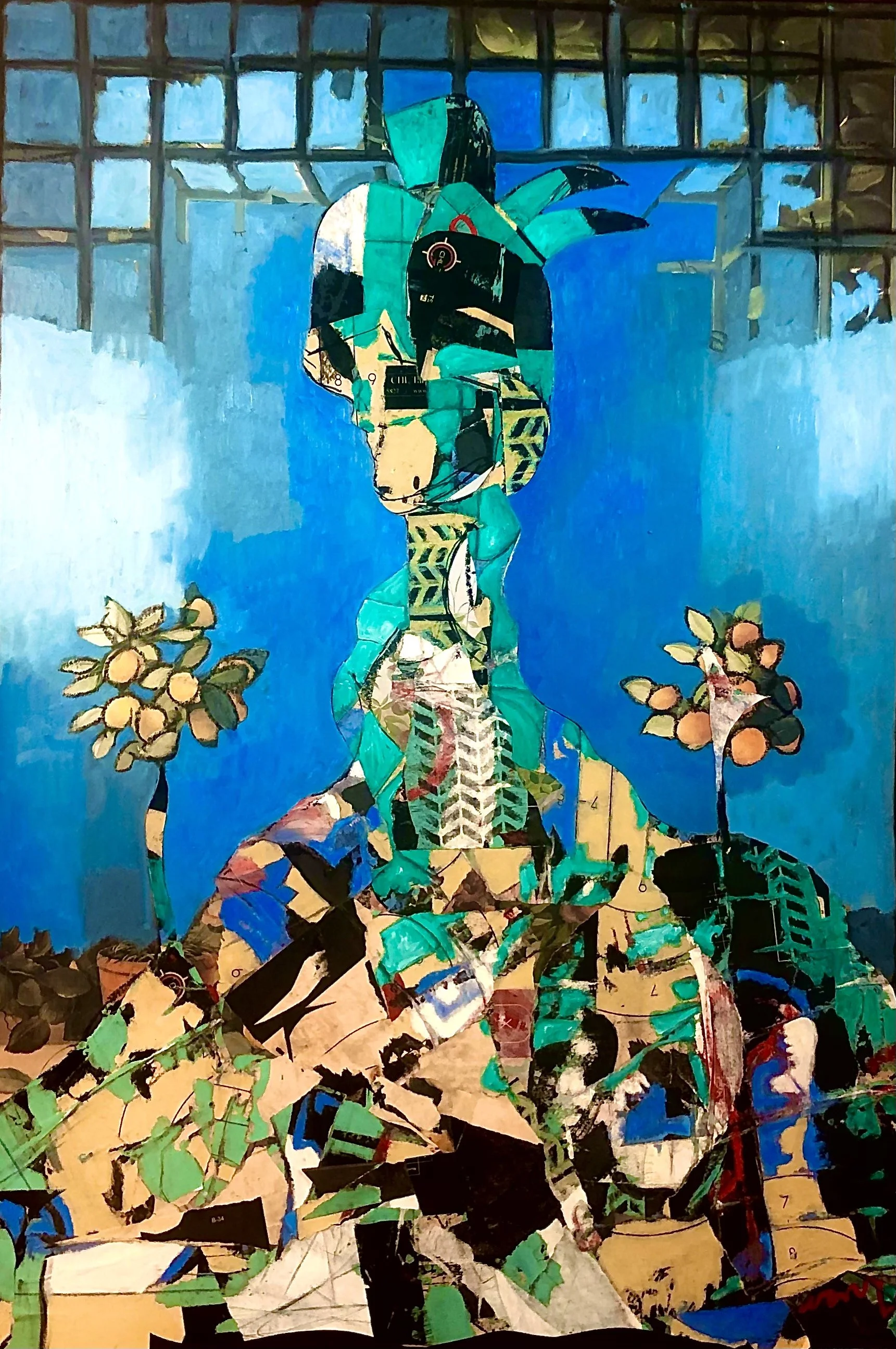 N211b Alchemist No. 9, The Gardener 39.5” X 27.5 in. Oil, Mix Media on Masonite SOLD .jpg