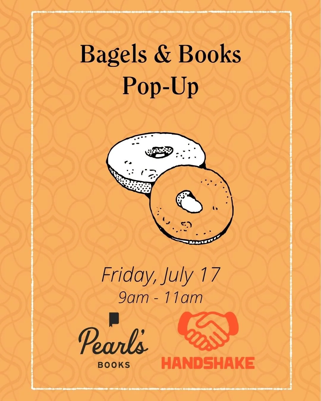 Handshake: Bagels & Books Pop-Up