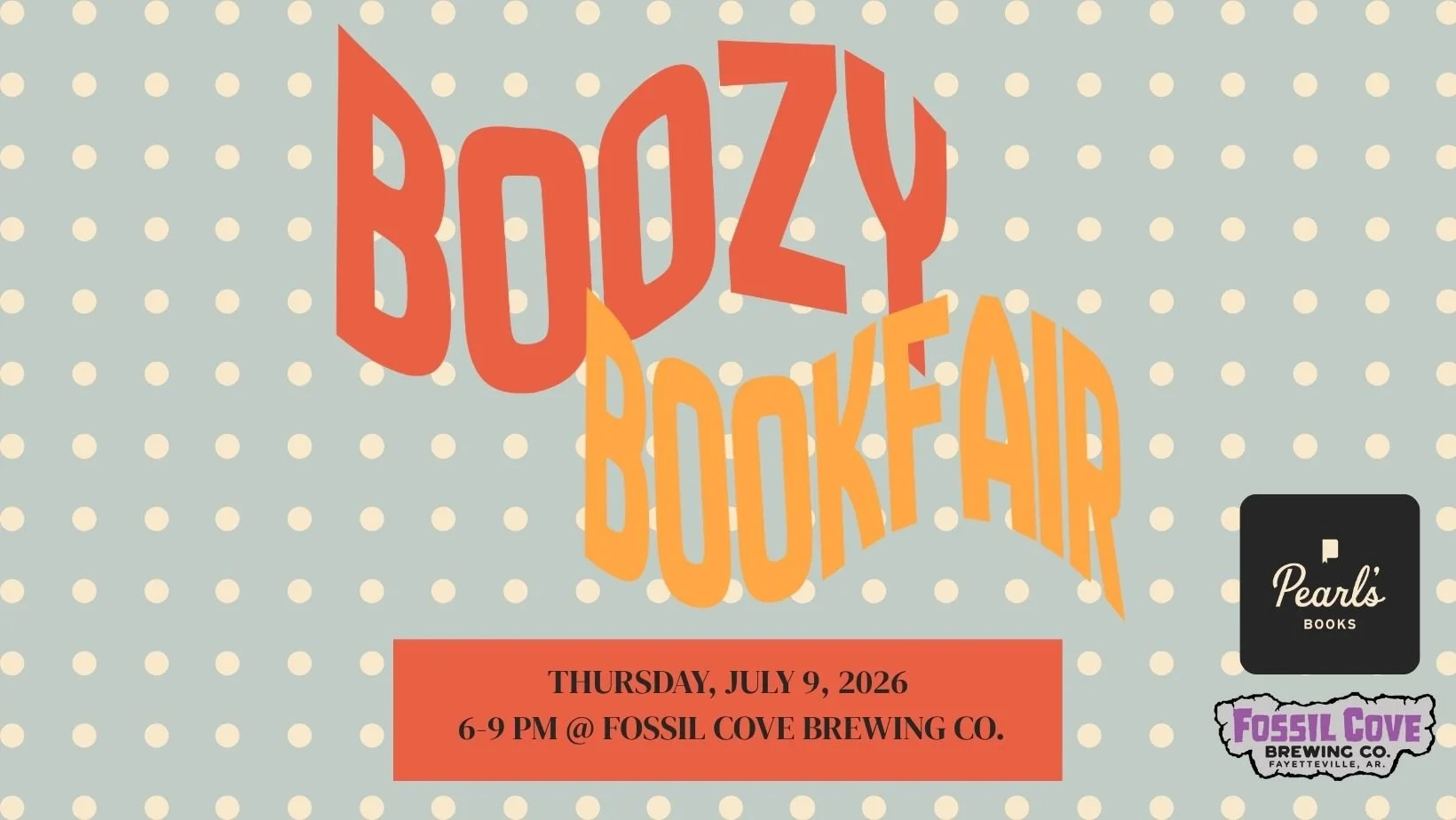 Boozy Book Fair @ Fossil Cove