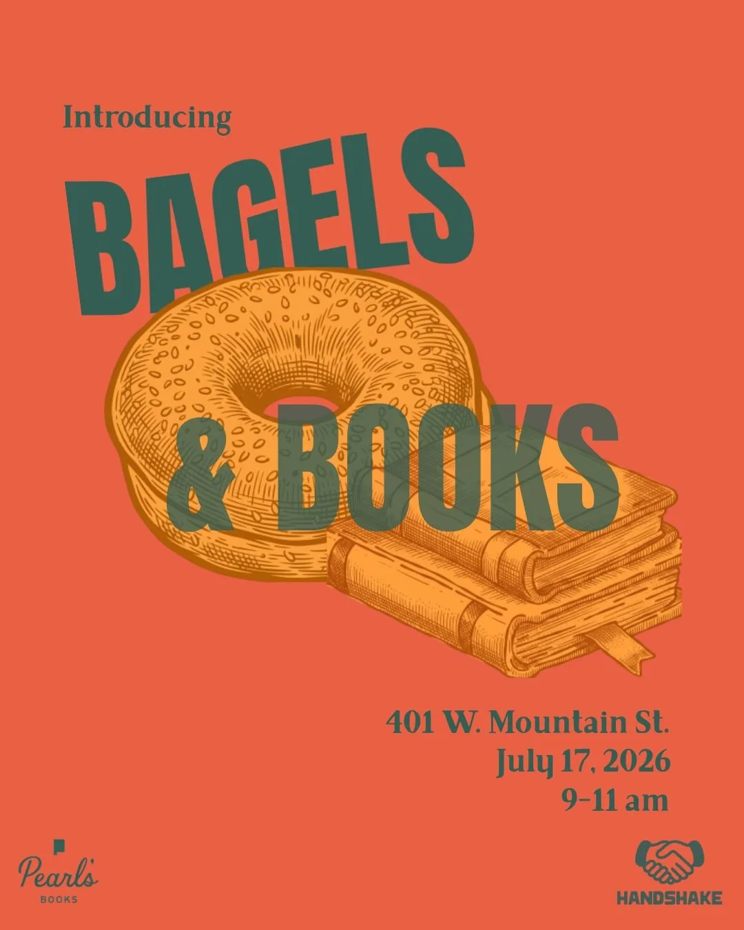Bagels &amp; Books Pop-Up @ Handshake