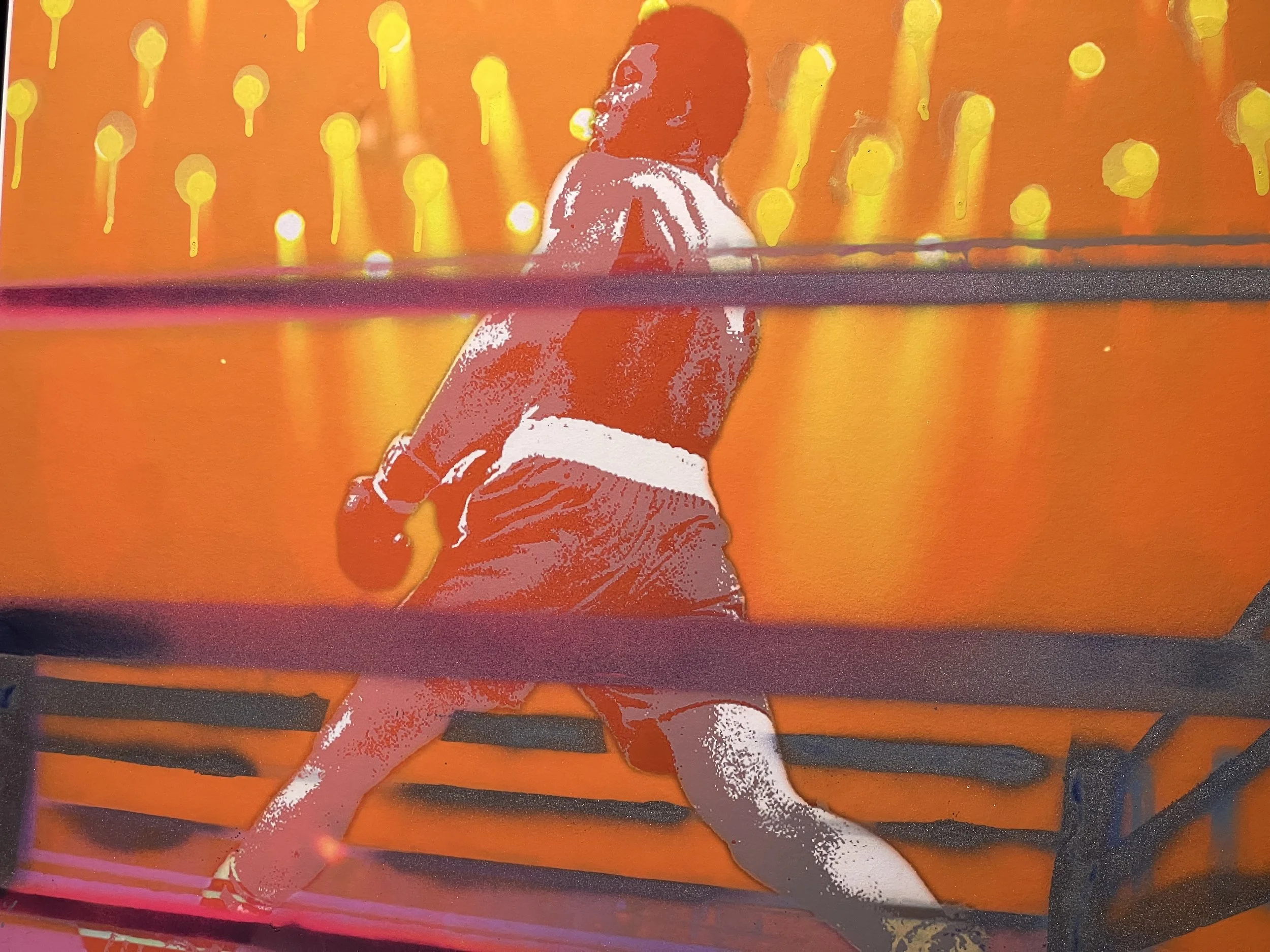 Ali Pablo Muhammad Ali Boxer Pop Art Graffiti Art by Chicago Artist Ty Nitz Montana Spray Paint Acrylic Sports Orange yellow Red Blue Pink Purple Limited Editiom Print 6.jpeg