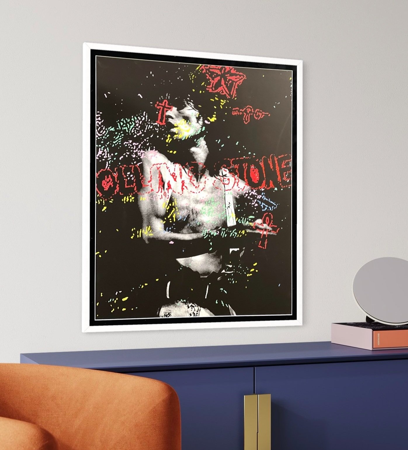 Mick+Jagger+Mixed+Media+Limited+Edition+Print+by+Ty+Nitz+entertainer+of+art+pop+art+graffiti+art+purple+blue+black+white+silver+grey+red+yellow+Rolling+Stones+music+singer+band+2.jpg