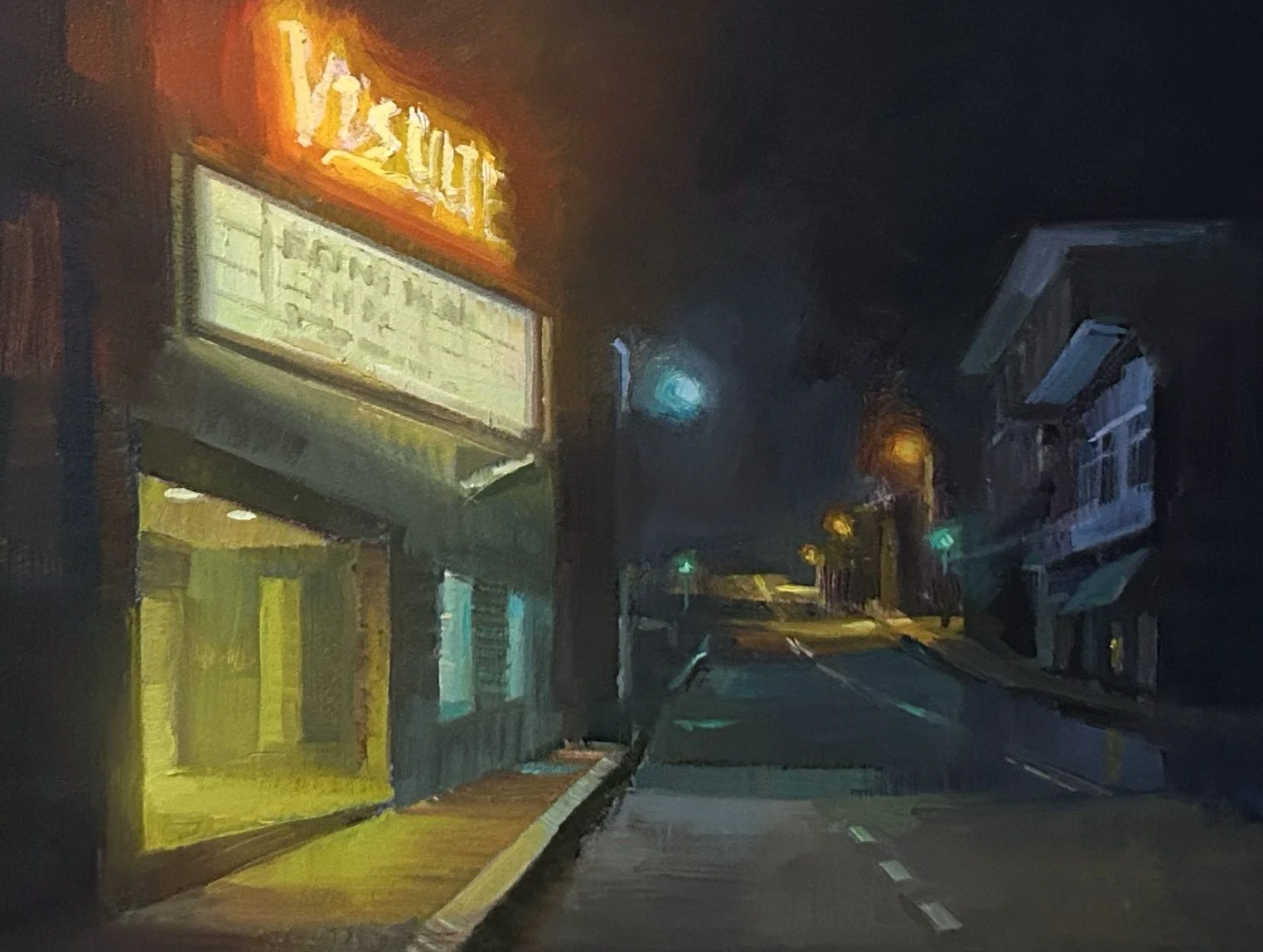 Midnight Run. 9x12". Oil on panel. SOLD