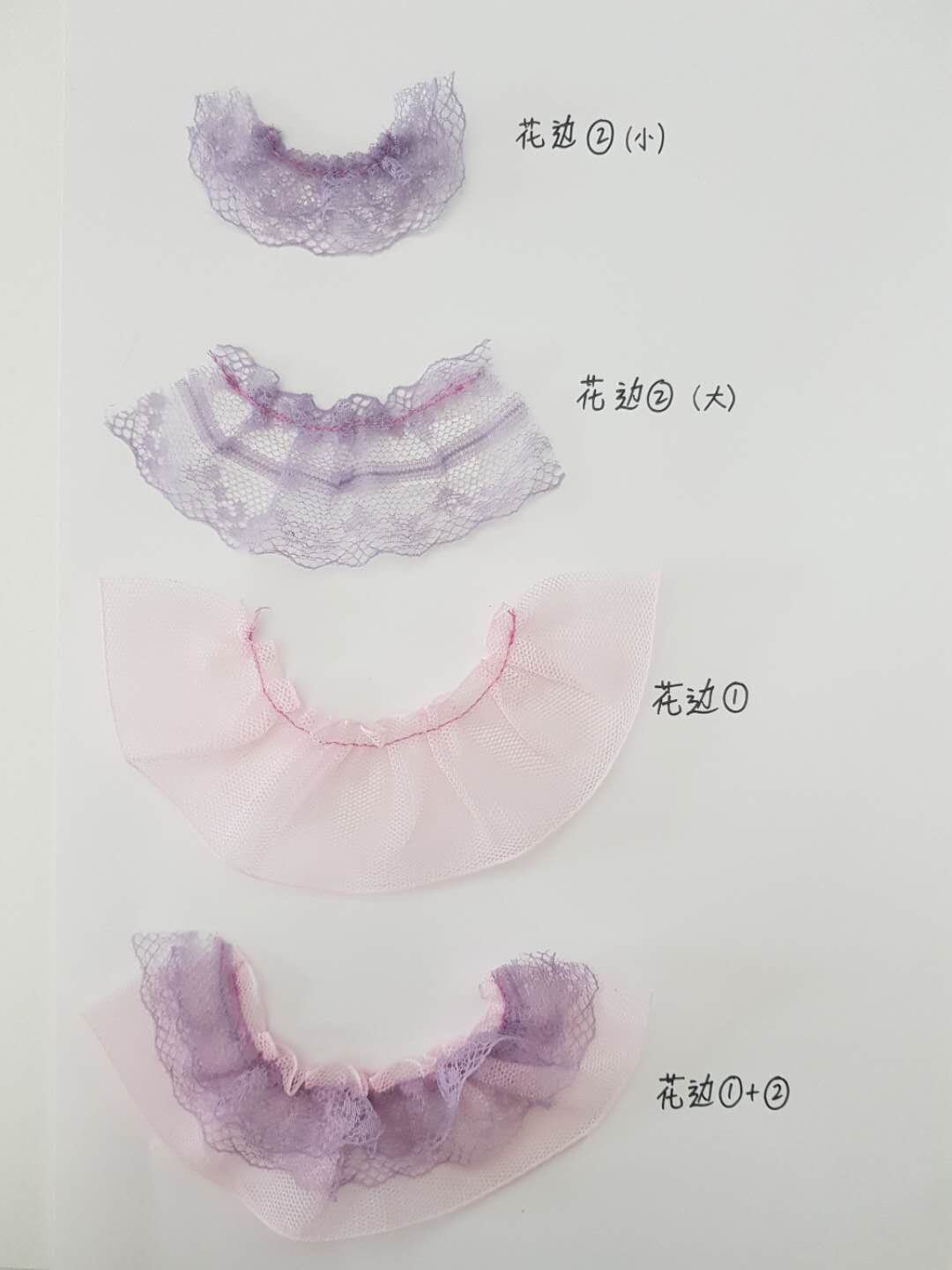 Lace trimming manipulation