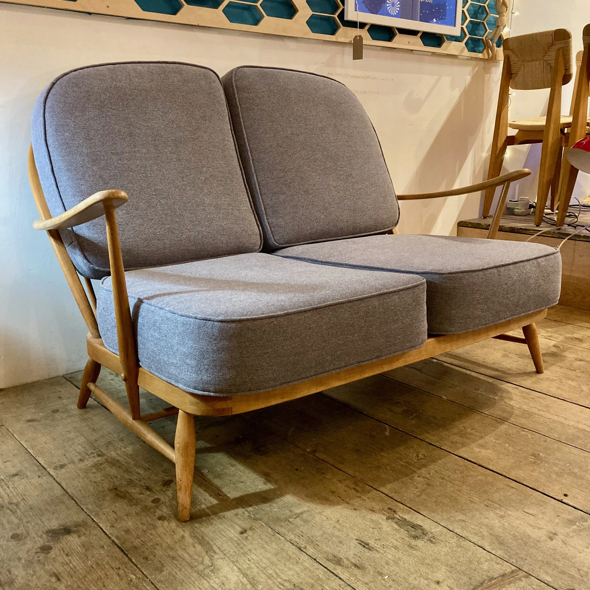 ercol two-seater sofa