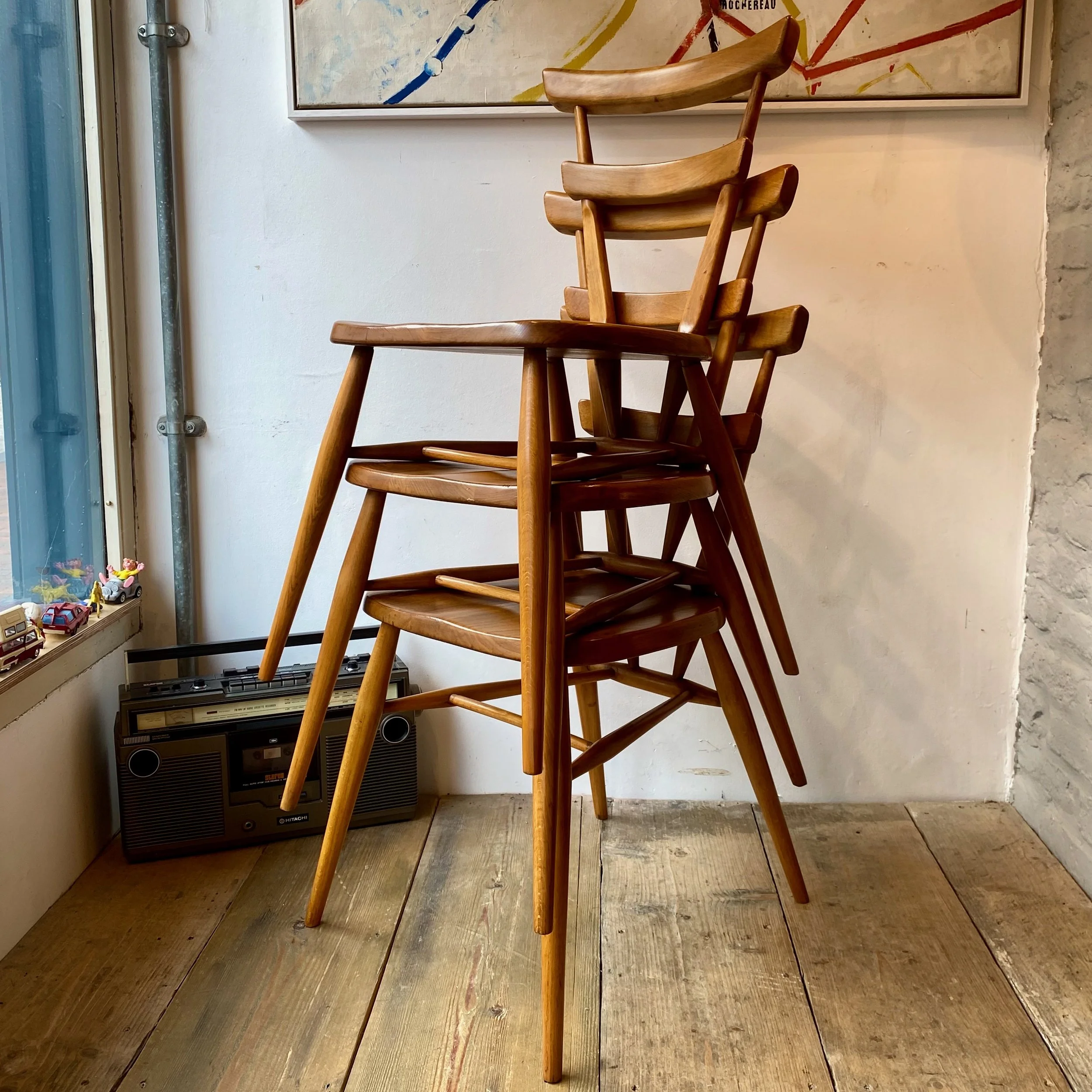 ercol stacking chairs