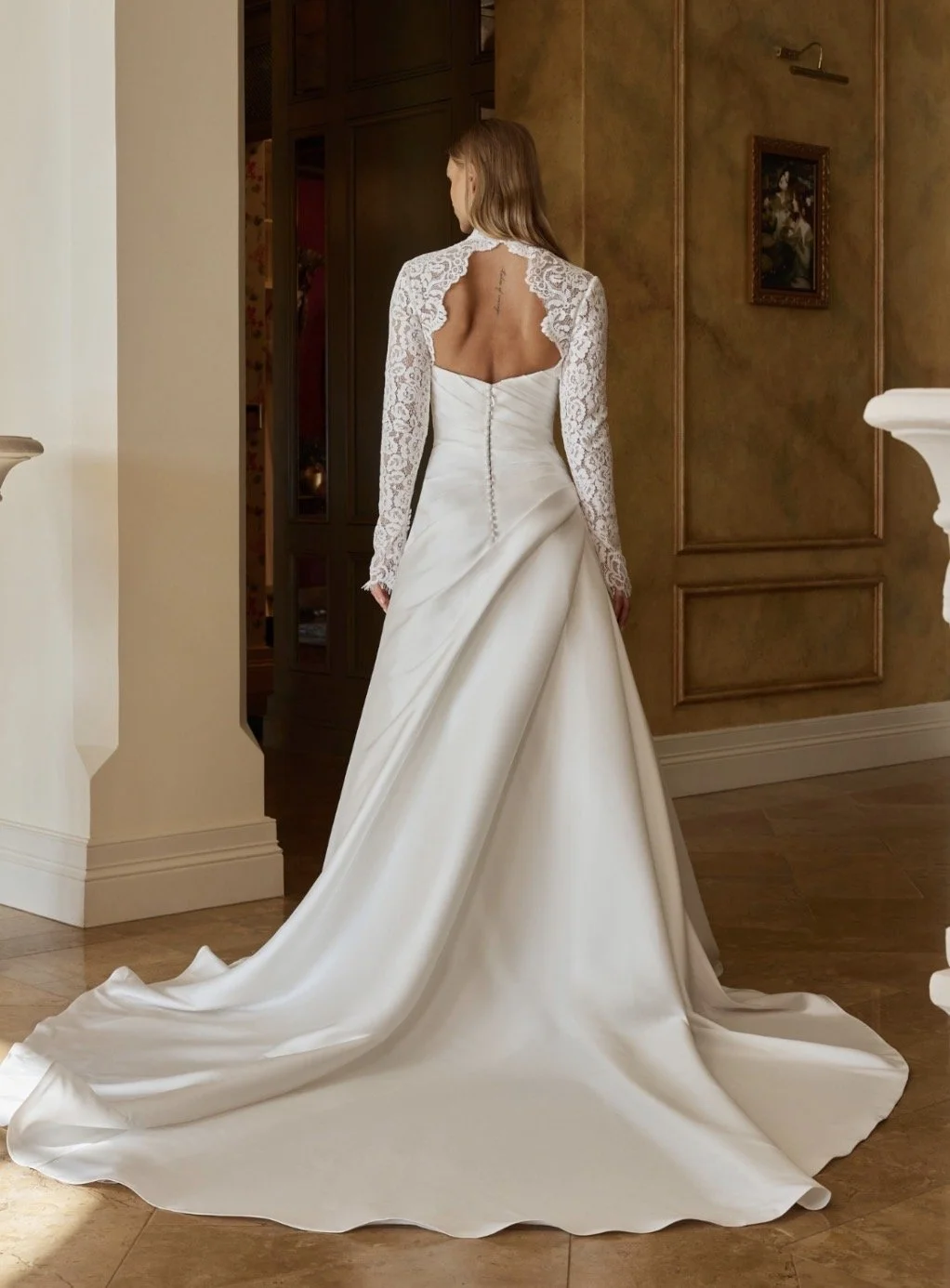 Long sleeve wedding dress madi lane