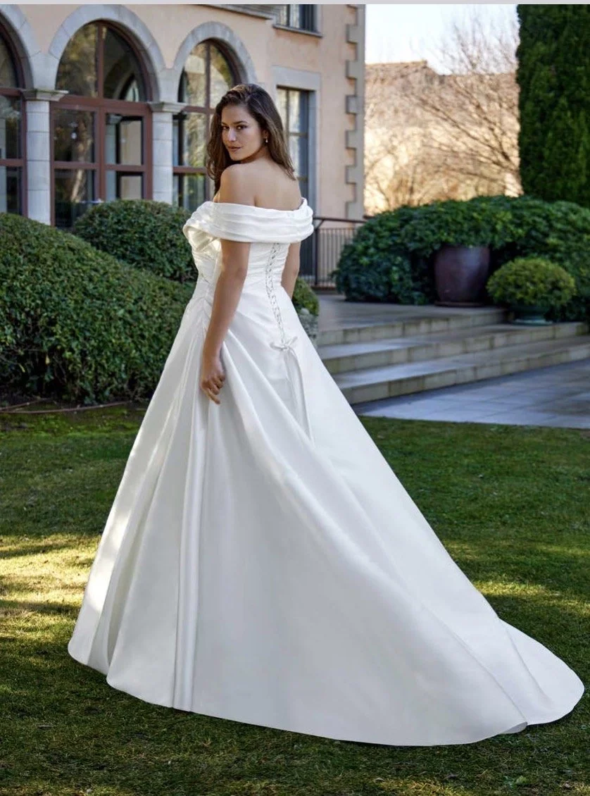 Mikado wedding dress beautiful