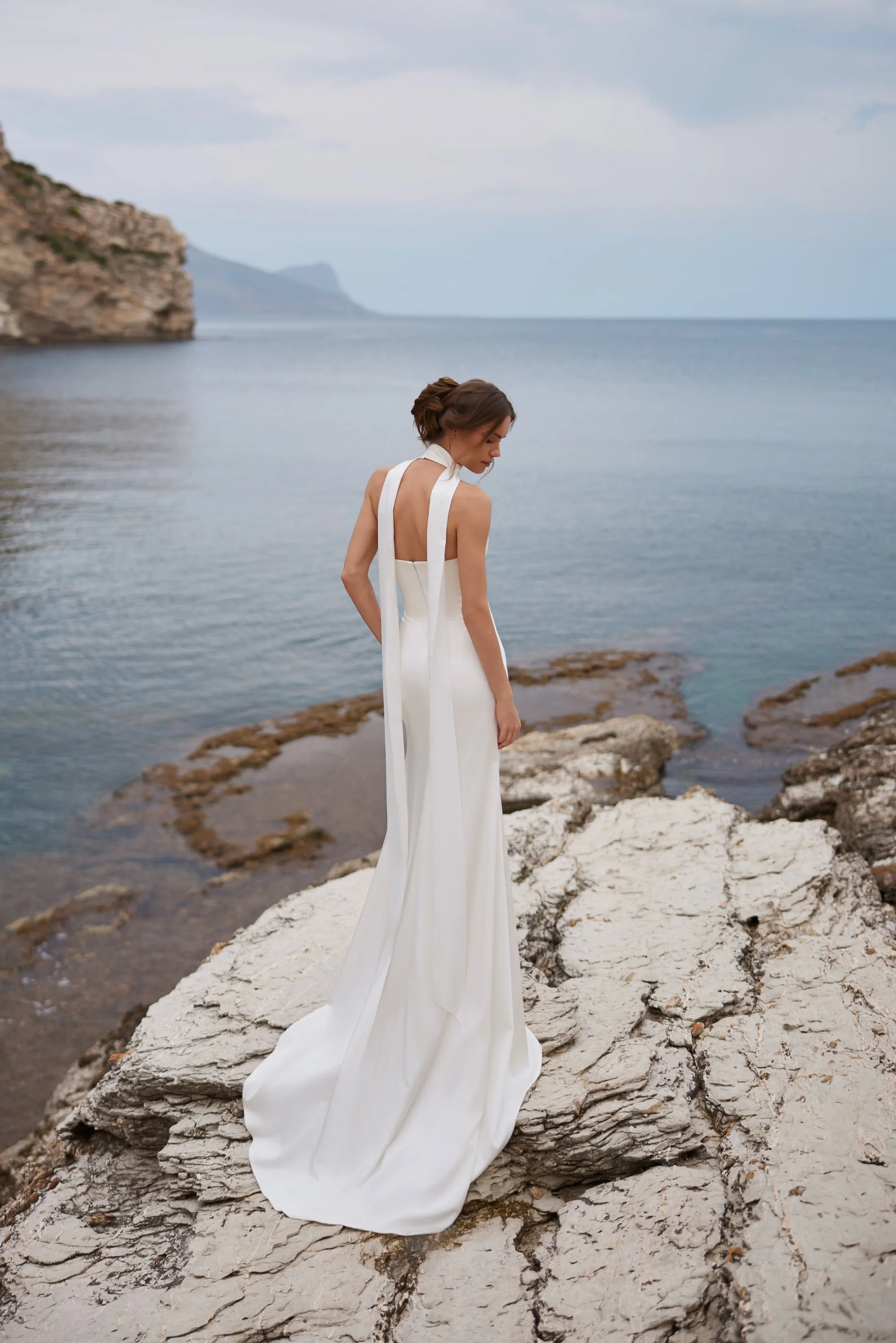 Zozo bridal scarf satin bröllops själ