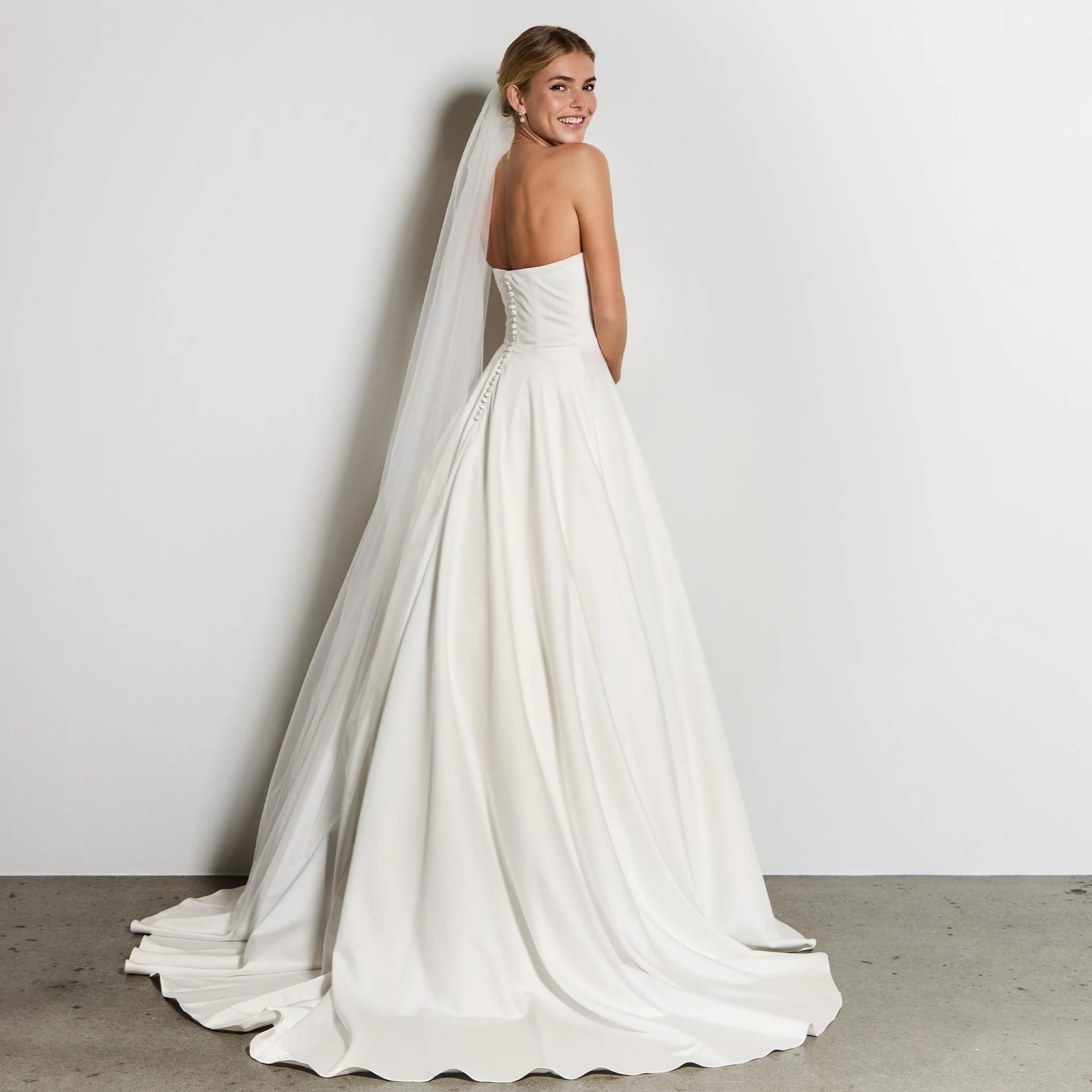 Satin wedding dress elegant 2026 sublime style