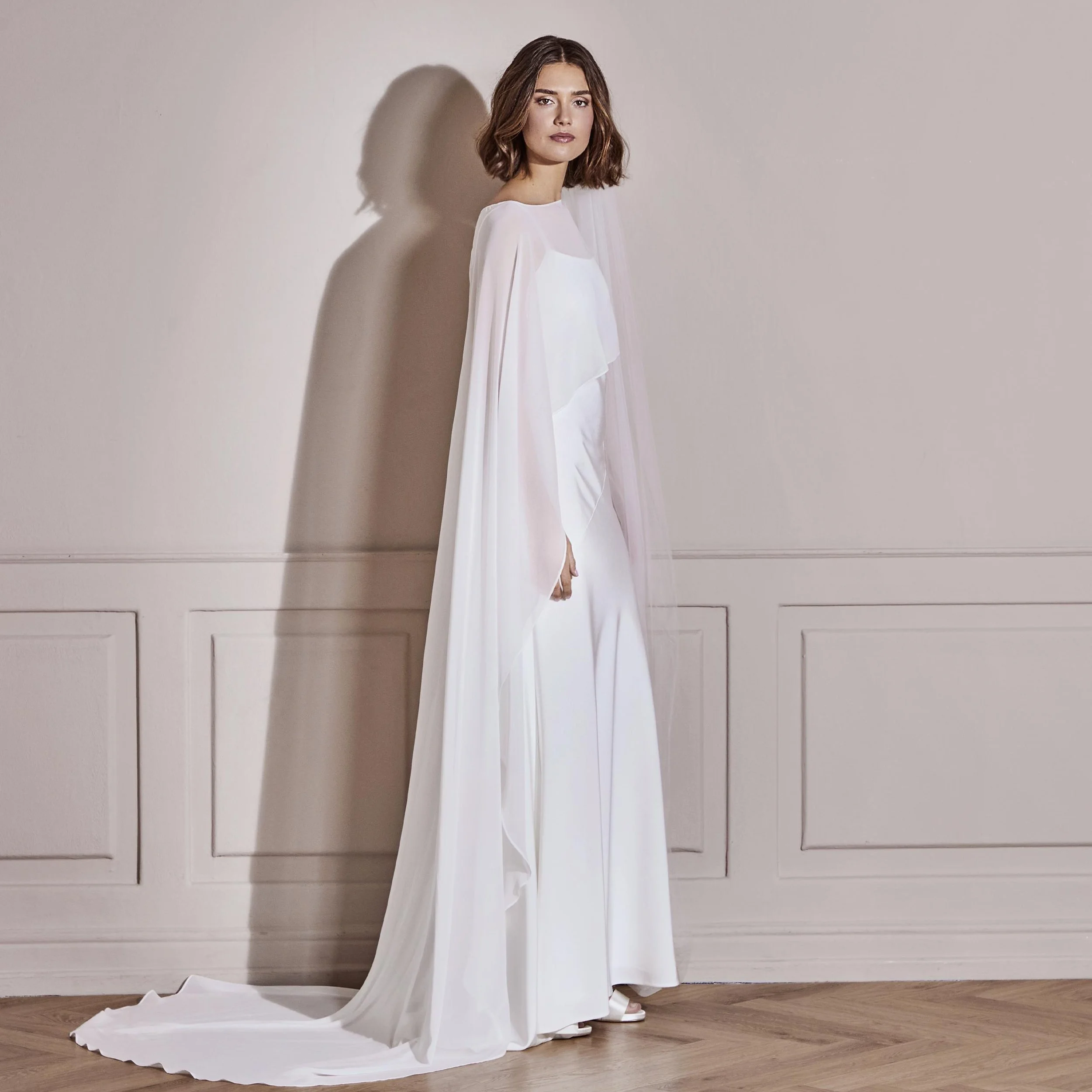 Cape stockholm long see through