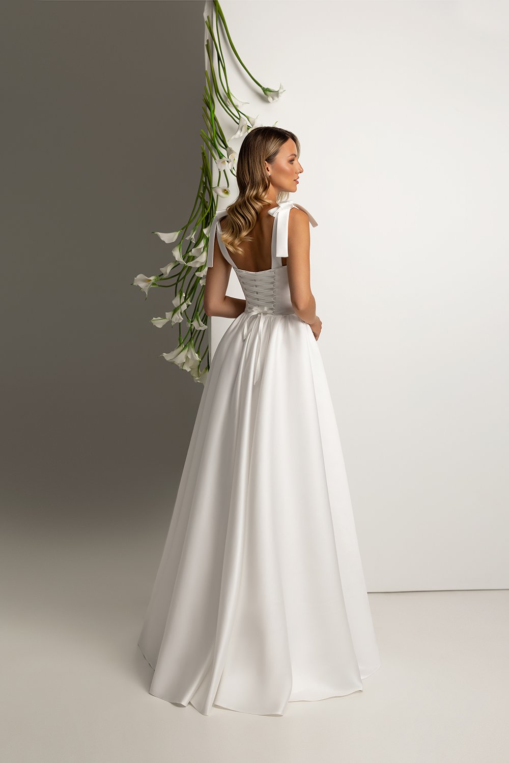 Satin brud klänning stockholm vasastan oliwia milagro