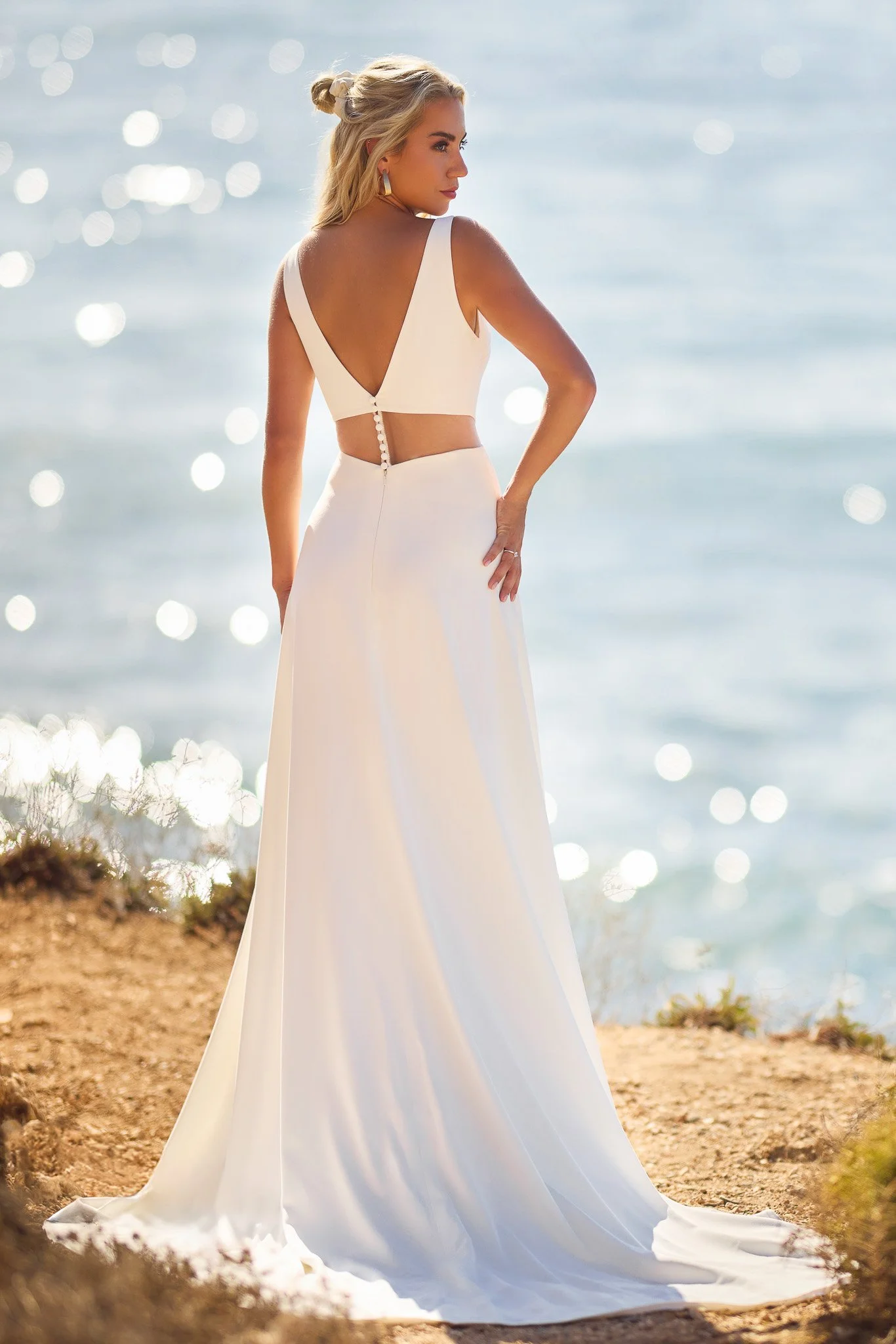 Magisk rygg bröllopsklänning sublime style sweden wedding dress