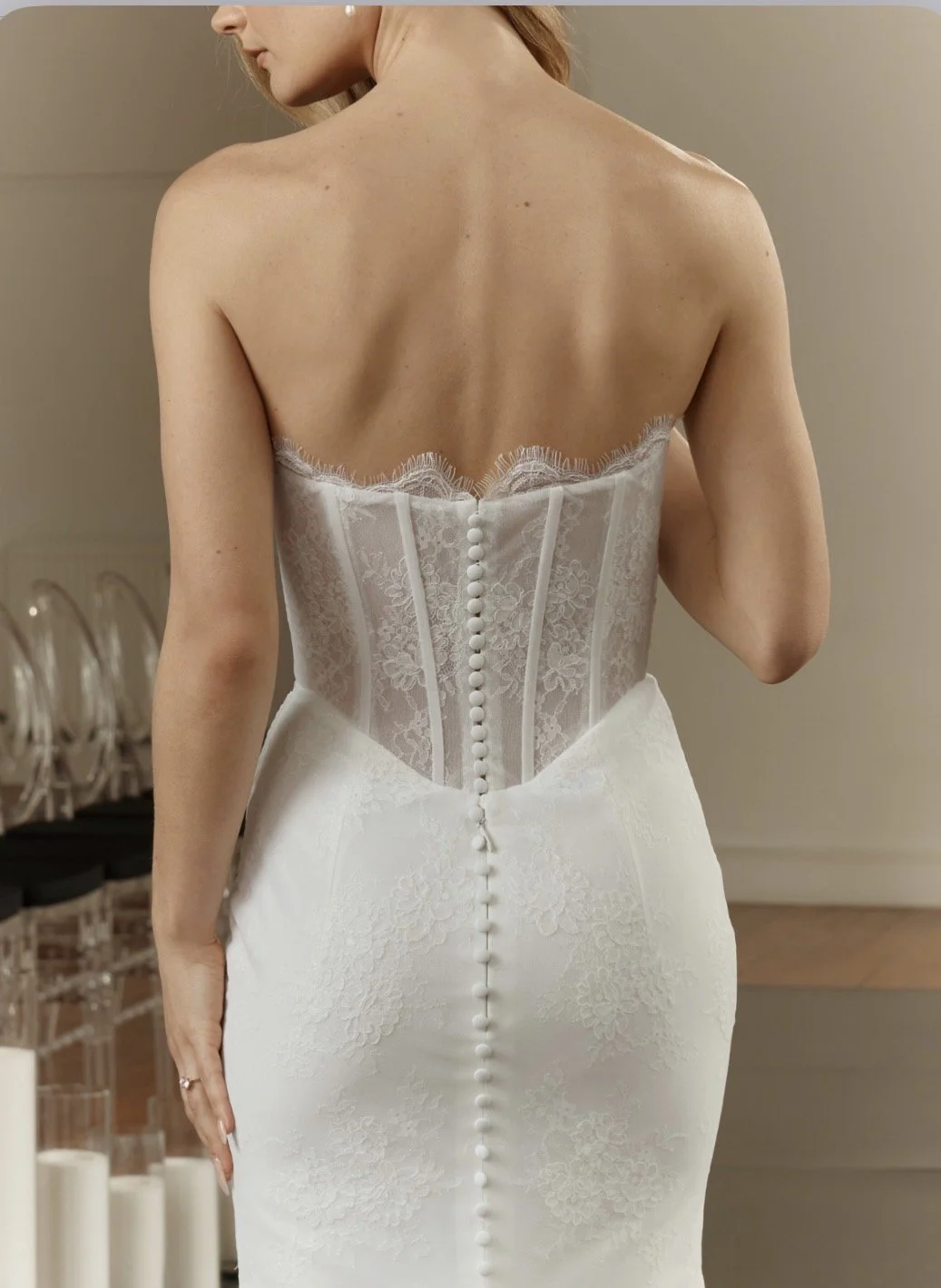 Beautiful | wedding dress | lace | open back | split brud