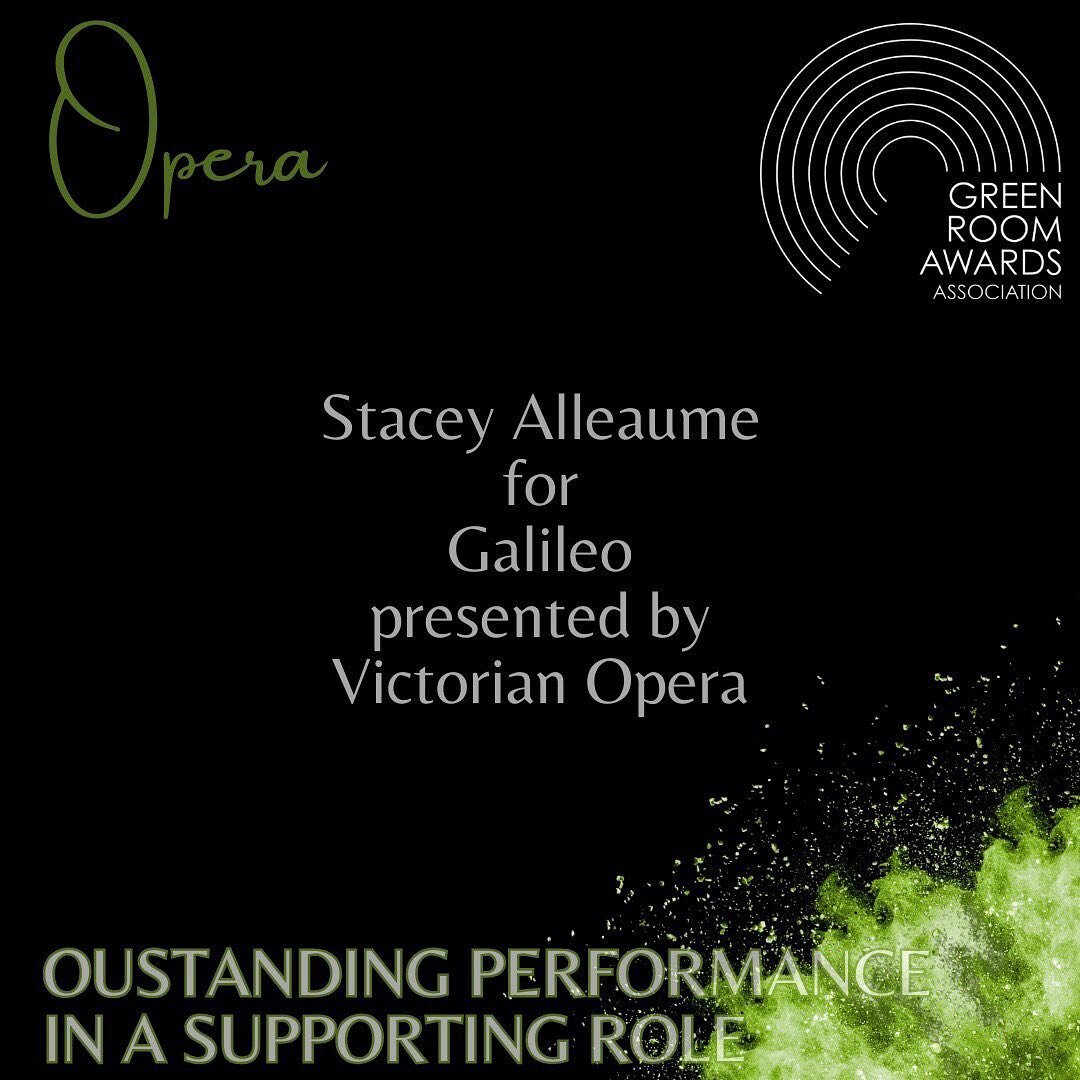 2024 Green Room Awards: Celebrating Artistic Excellence

I am humbled to be nominated in the category for Outstanding Performance in a Supporting Role for my performance as &lsquo;Soprano della Peste&rsquo; in Richard Mills&rsquo; world premiere of &