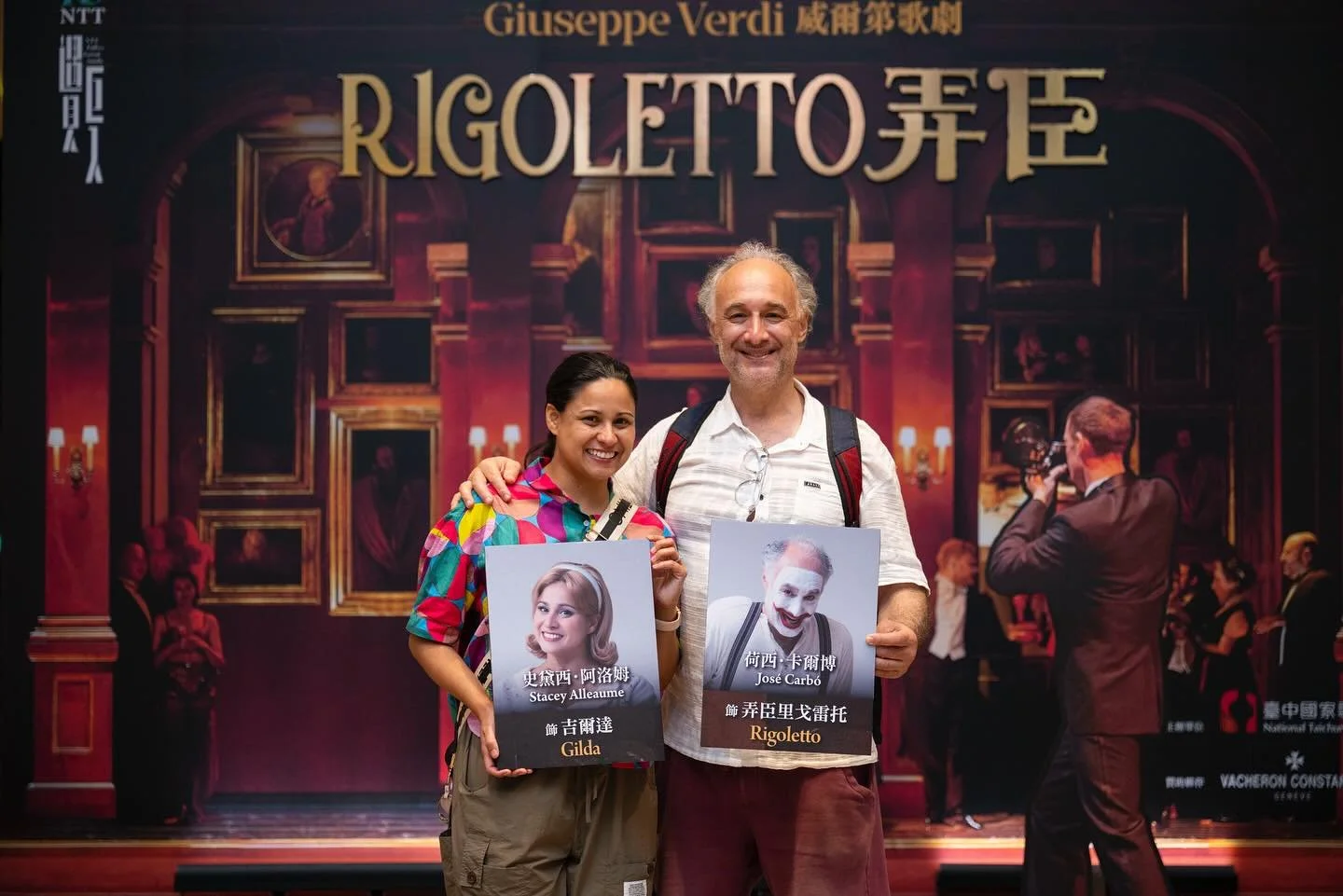 Thank you 📸 @kim78114 for capturing these beautiful moments after our final performance of Rigoletto! Today, we have the pleasure of sitting back, watching the other cast take the stage, and cheering them on as they shine in this Verdi masterpiece. 
