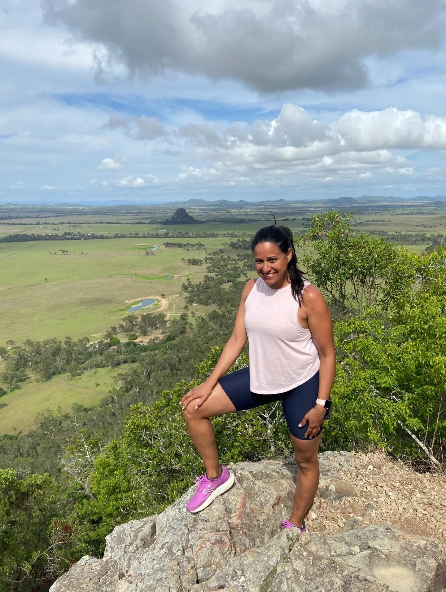 Hiked to the top of Mount Baga, an ancient trachyte volcanic plug. It rises 221m above sea level. The trek is over rugged and rocky terrain and it is a steep climb to the summit. Some sections require rock scrambling, using hands and feet to climb ov