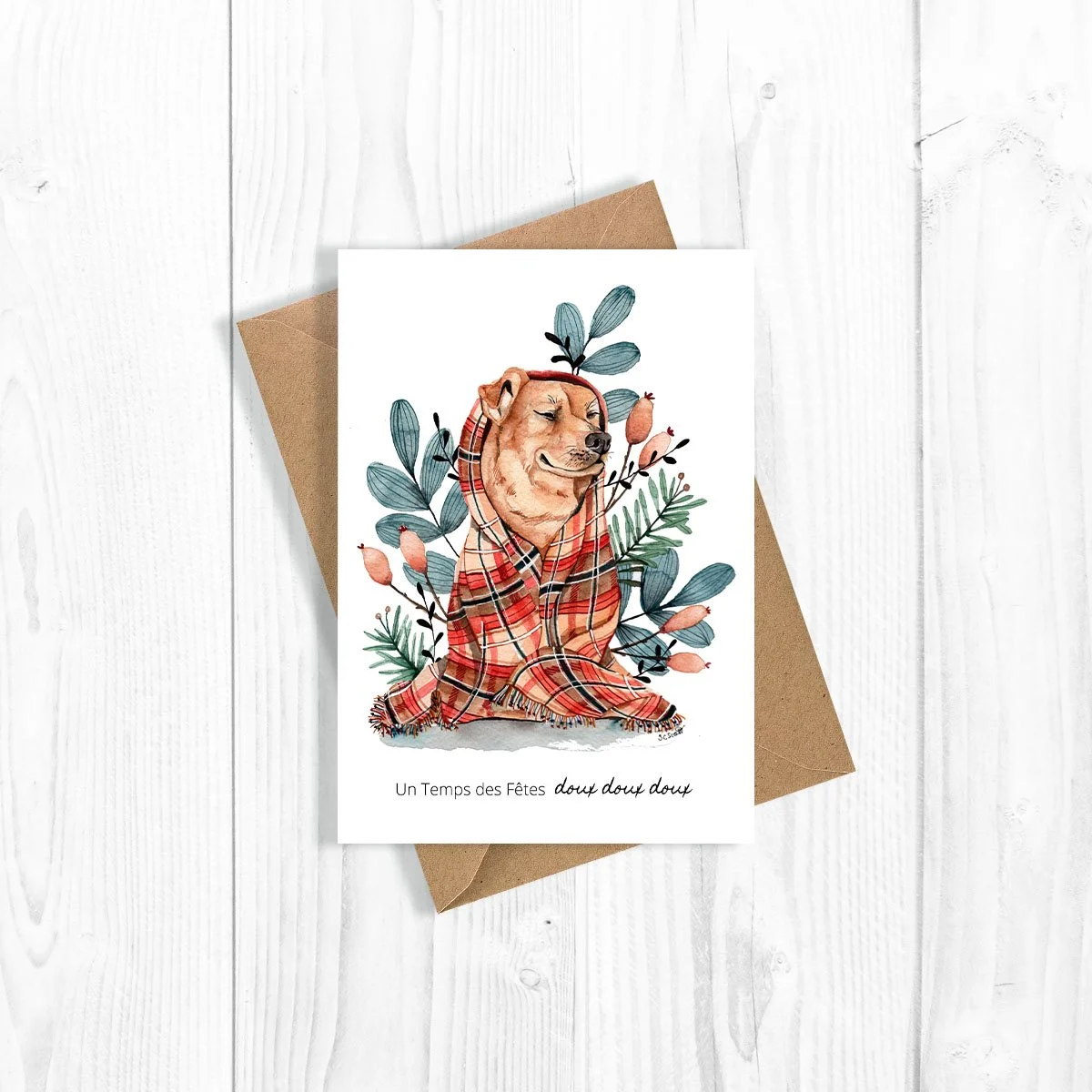 Doux Doux Doux- carte de souhait