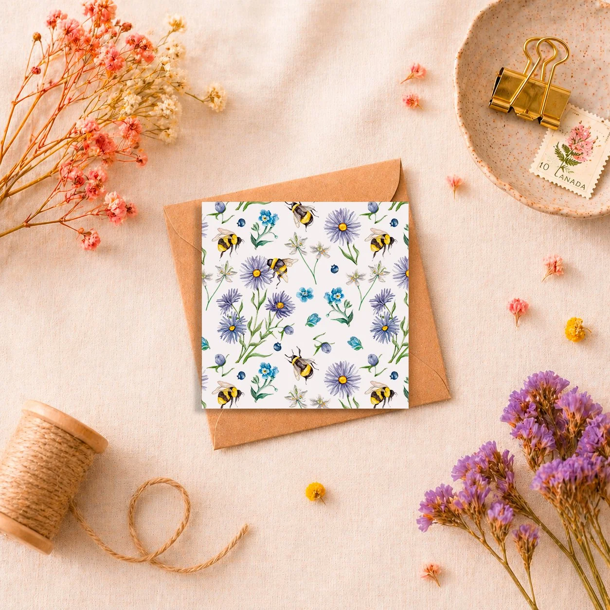 BOURDONS | Mini carte de souhaits