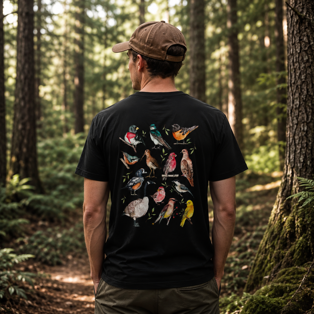 T-shirt unisexe ADULTES | Les oiseaux du Québec (X-Large)