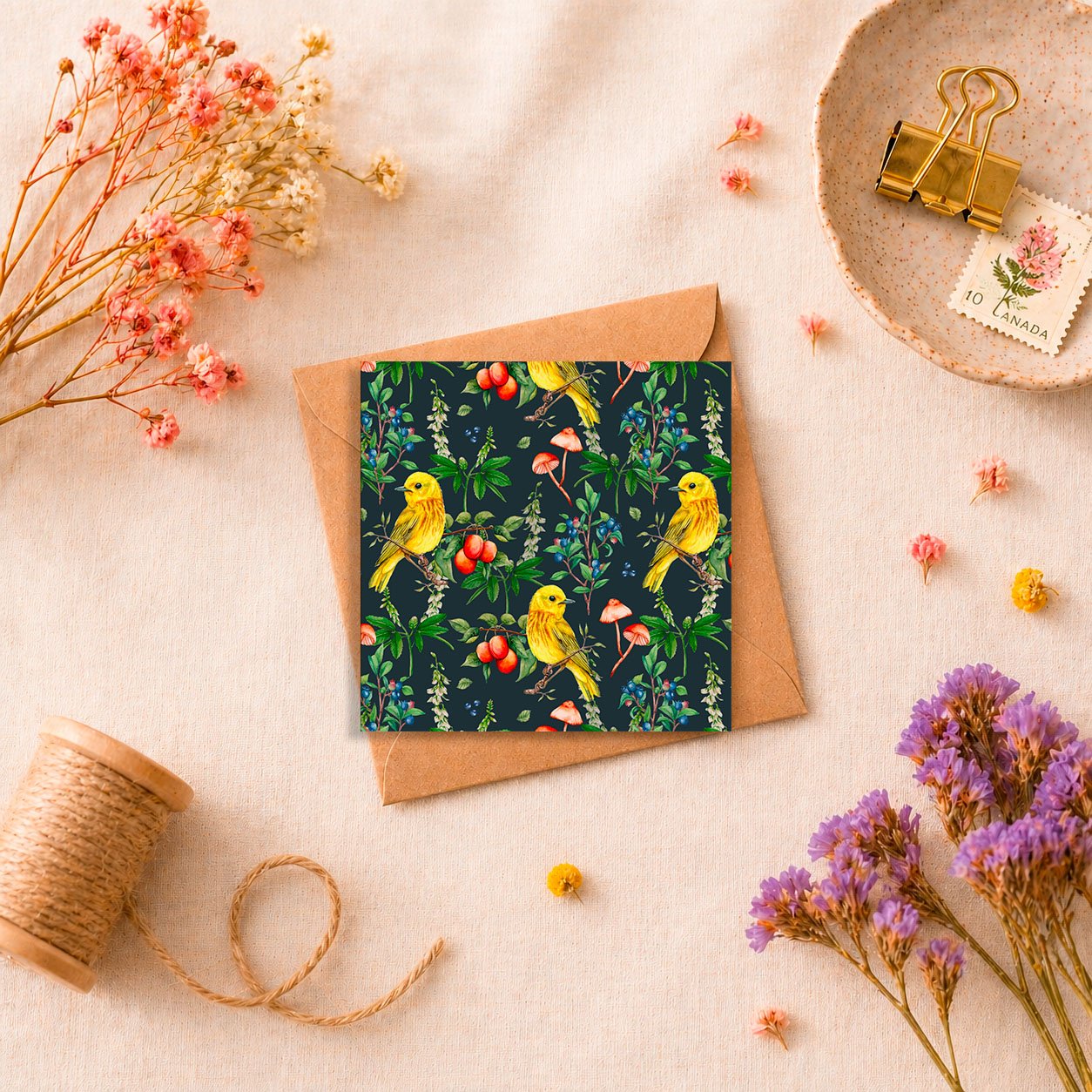 PARULINES | Mini carte de souhaits