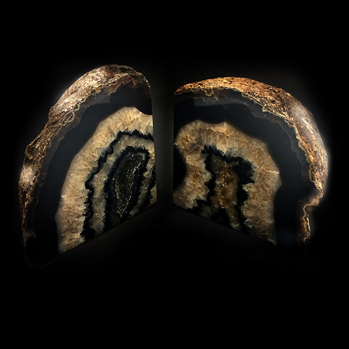 Agate Bookends