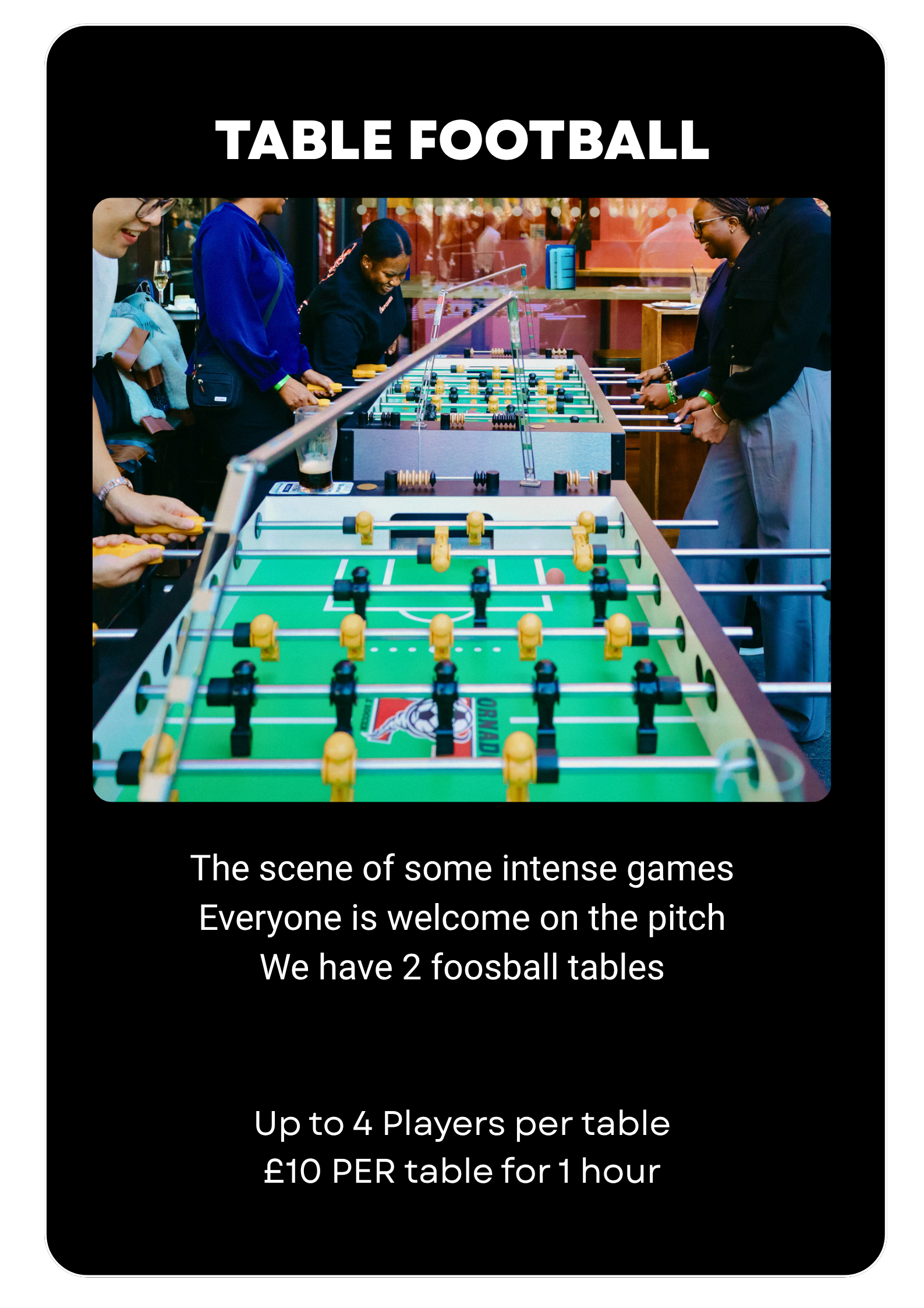 Players Social Table Football games