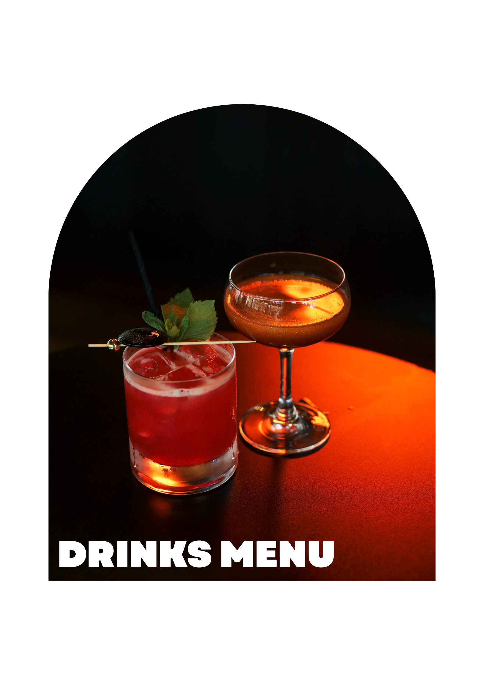Players Social drinks menu