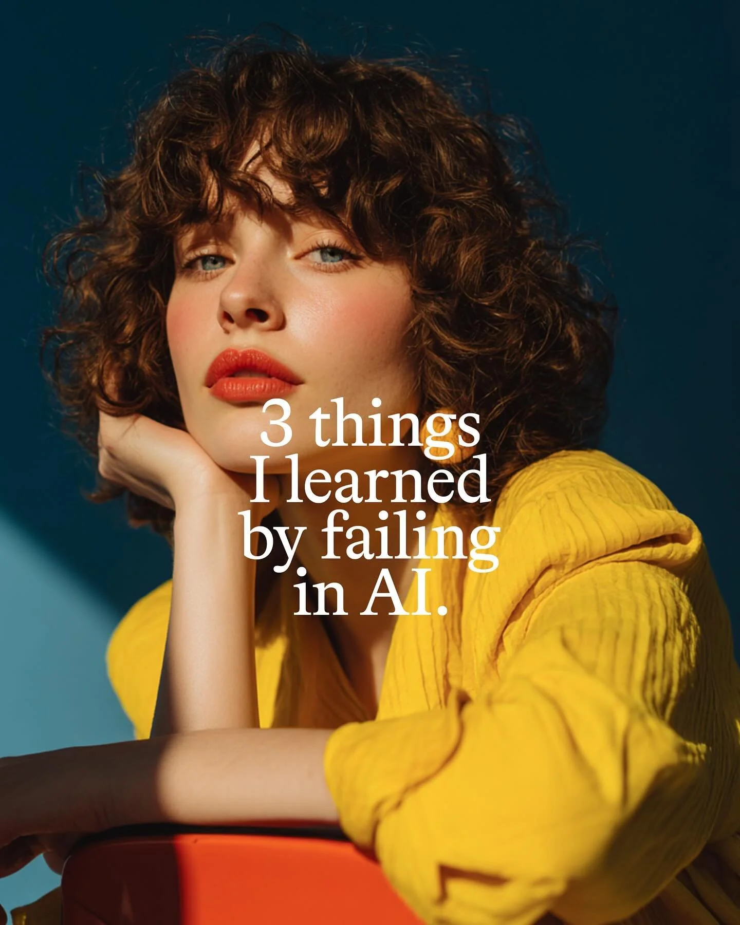 AI-STUFF CHAPTER 1:  Three things I learned by failing in AI.

Here&rsquo;s the truth: design moves faster than my coffee cools down. The reality of working in design today is that you don&rsquo;t just design, you anticipate. You prepare for a future