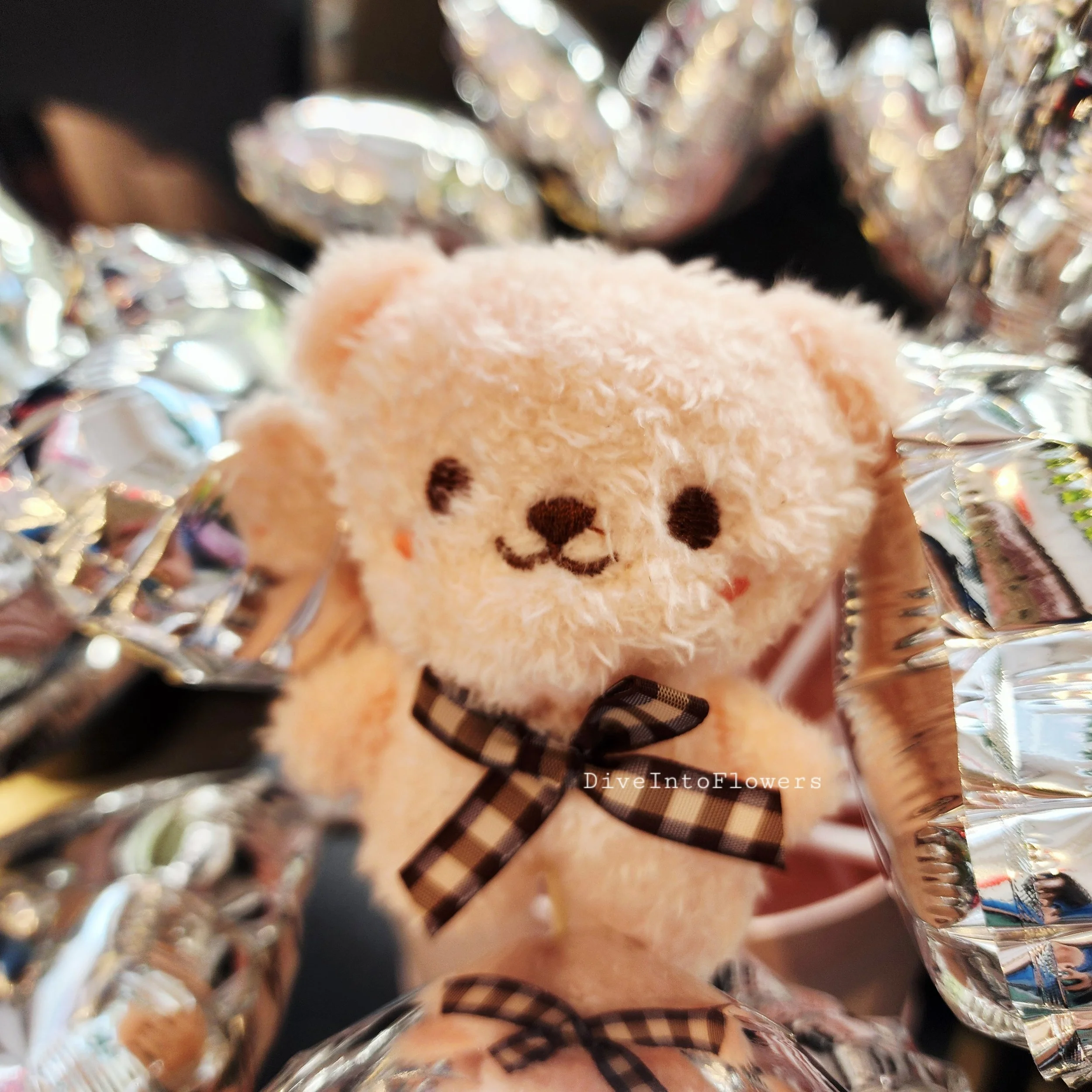 Smile Teddy Bear Keychain