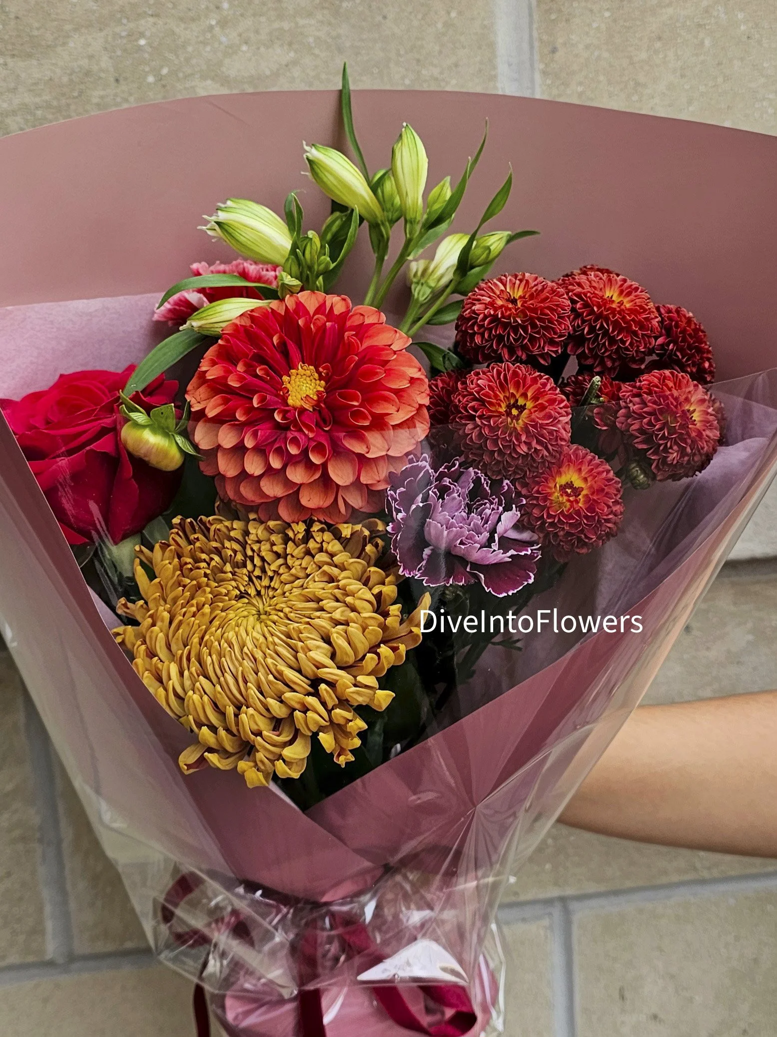 fall flower bouquet-diveintoflowers.jpg