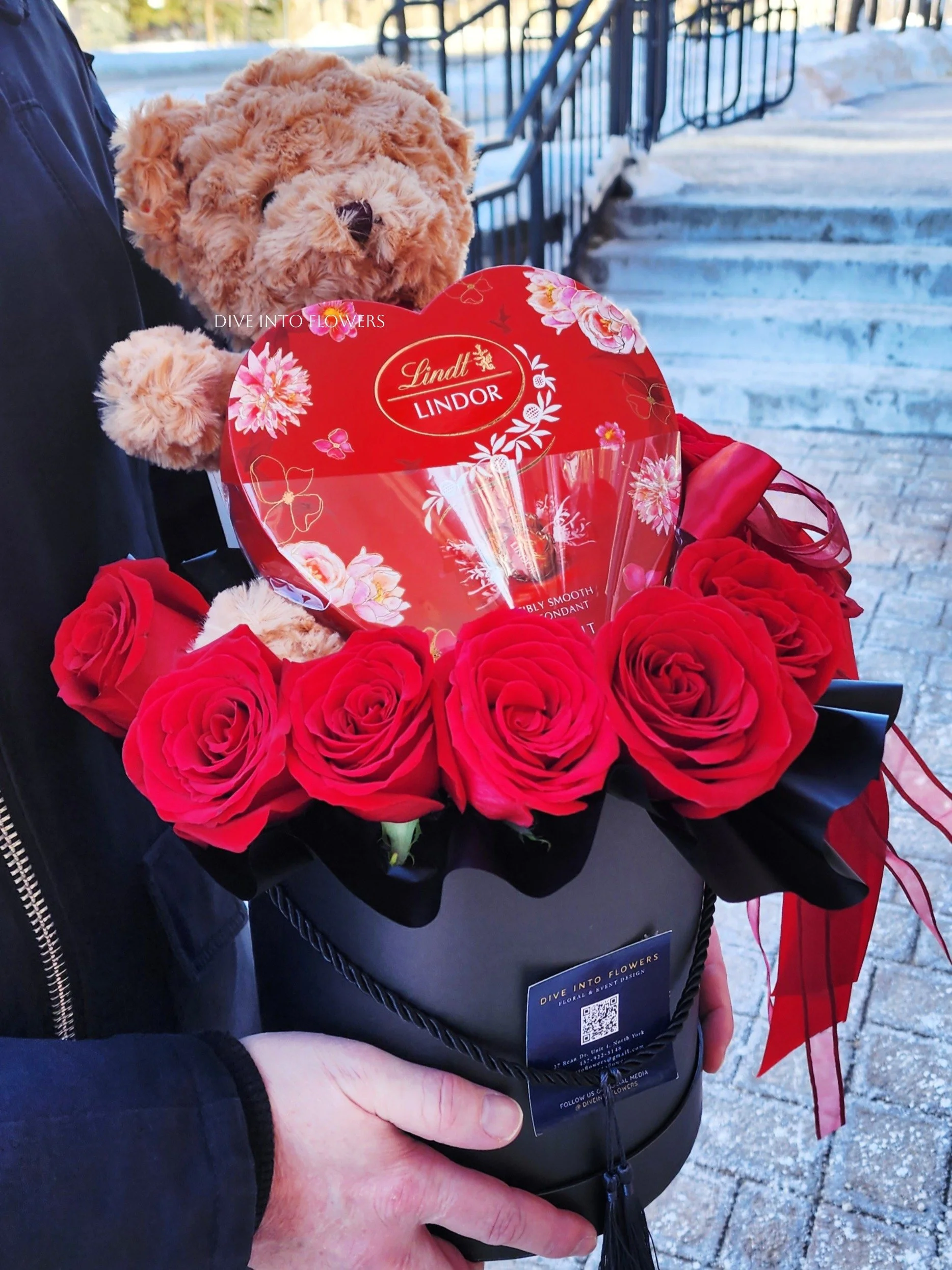 choco bear-valentine's day-diveintoflowers.JPG