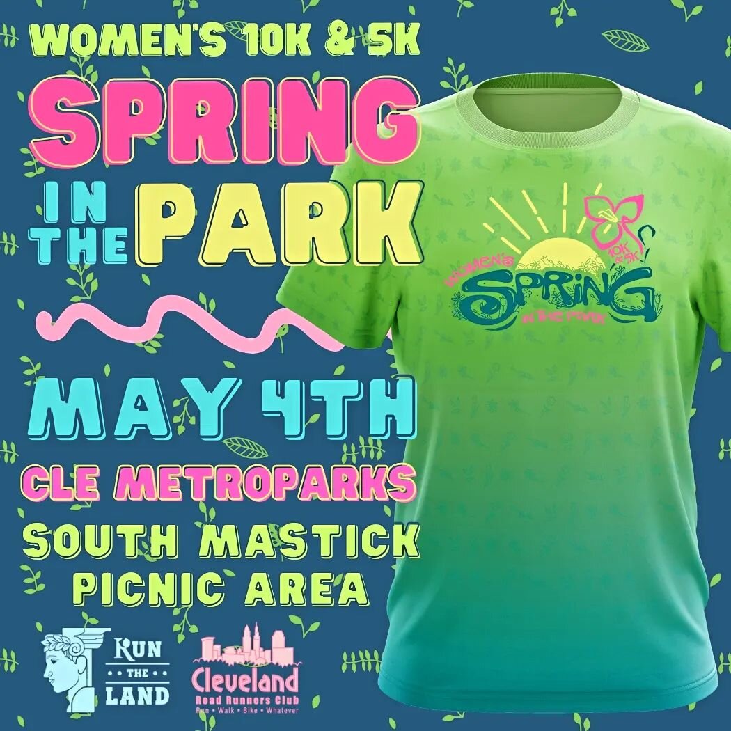 Join us for Spring in the Park, our Women's only 10k and 5k! Saturday, May 4th! All paces and abilities welcome!! Fellas, consider volunteering at a water stop or come out and cheer on the ladies!