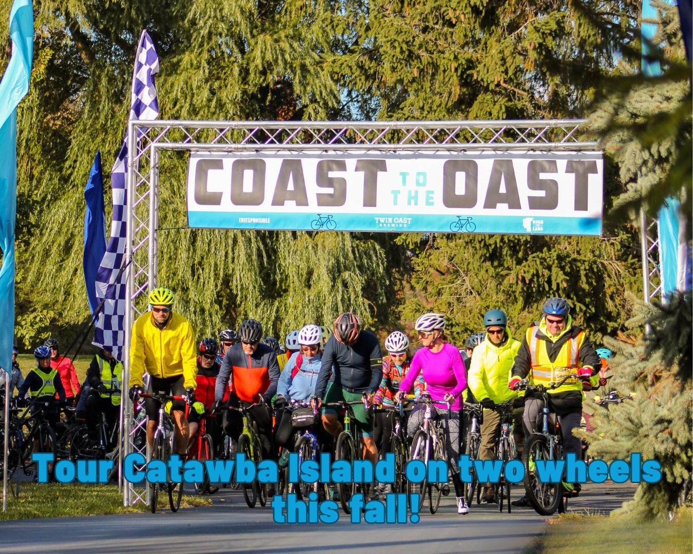 Novice and experienced riders will enjoy exploring Catawba Island on two wheels, following a marked course with aid stations and support vehicles. 

The perks of this event:
🍺NEW pint glass to all riders!
🍺First beverage included
🎟Fundraise to ear