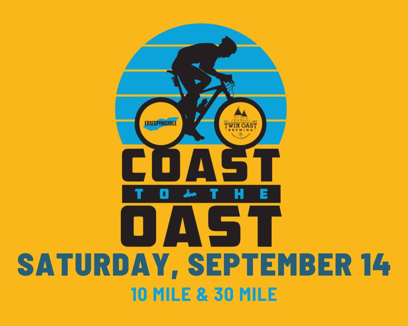 Take a break from the city and escape to Catawba Island for a fully supported bike ride in partnership with our friends at @eriesponsibleorg and @twinoast. 

Enjoy a morning ride 🚴&zwj;♀️🚴 on a marked route before finishing up at Twin Oast Brewing 