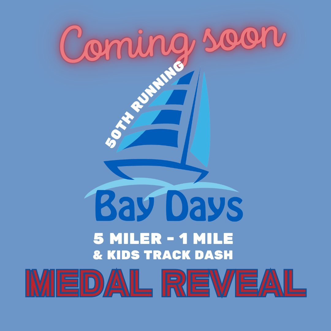 The wait is almost over!! 

The 2024 Bay Days finisher medal is getting close to being revealed! This Rubik's Cube themed medal will commemorate the 50th running of Bay Days. Why a Rubik's Cube? This iconic toy was invented in May 1974 and is the per