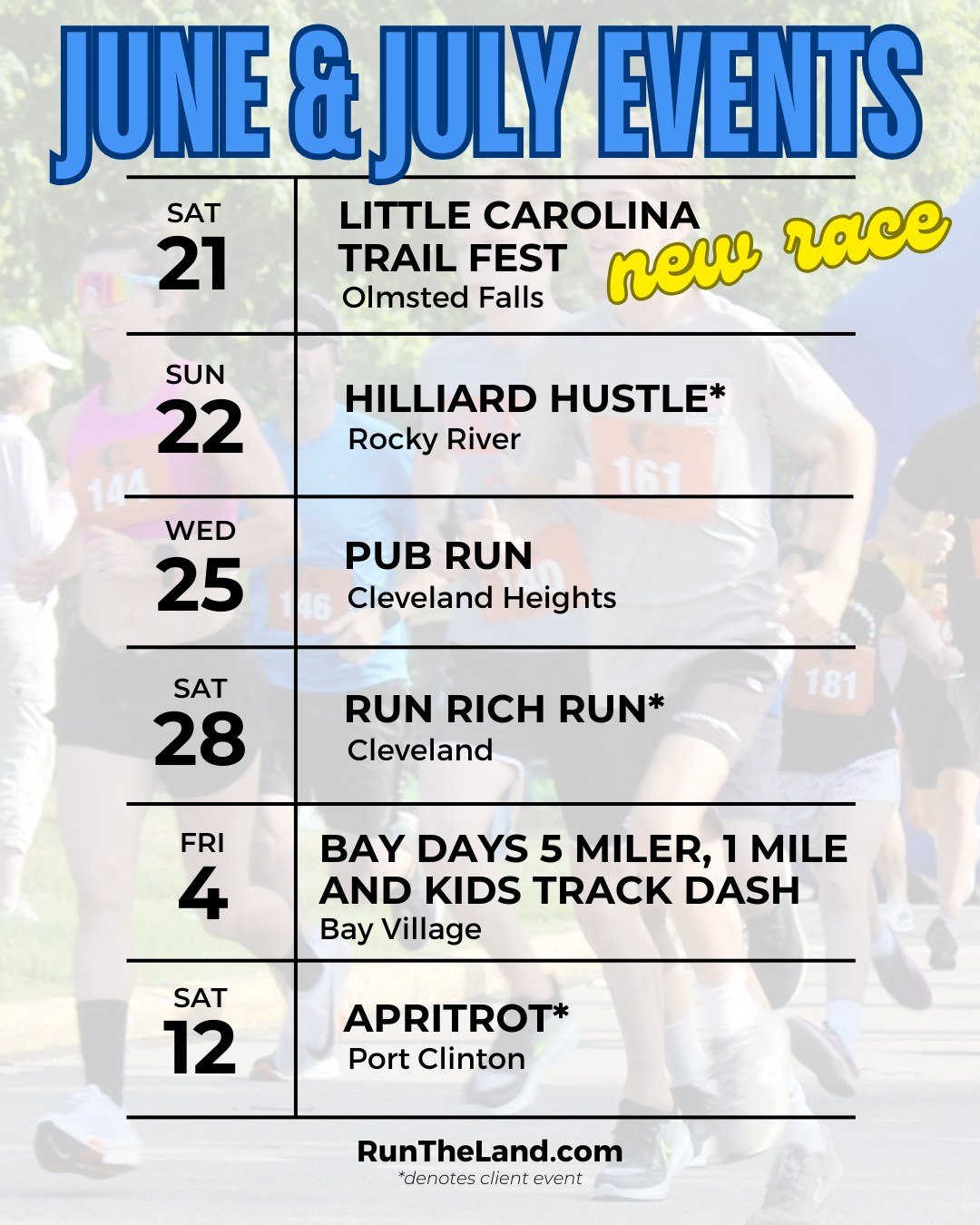 ☀️ The official start of summer is just days away! 🌴

Ready to make the most of the season? Check out these upcoming events and fill your summer with miles, sunshine, and unforgettable moments right here in Cleveland! 🏃&zwj;♂️🌇

👉 https://www.run